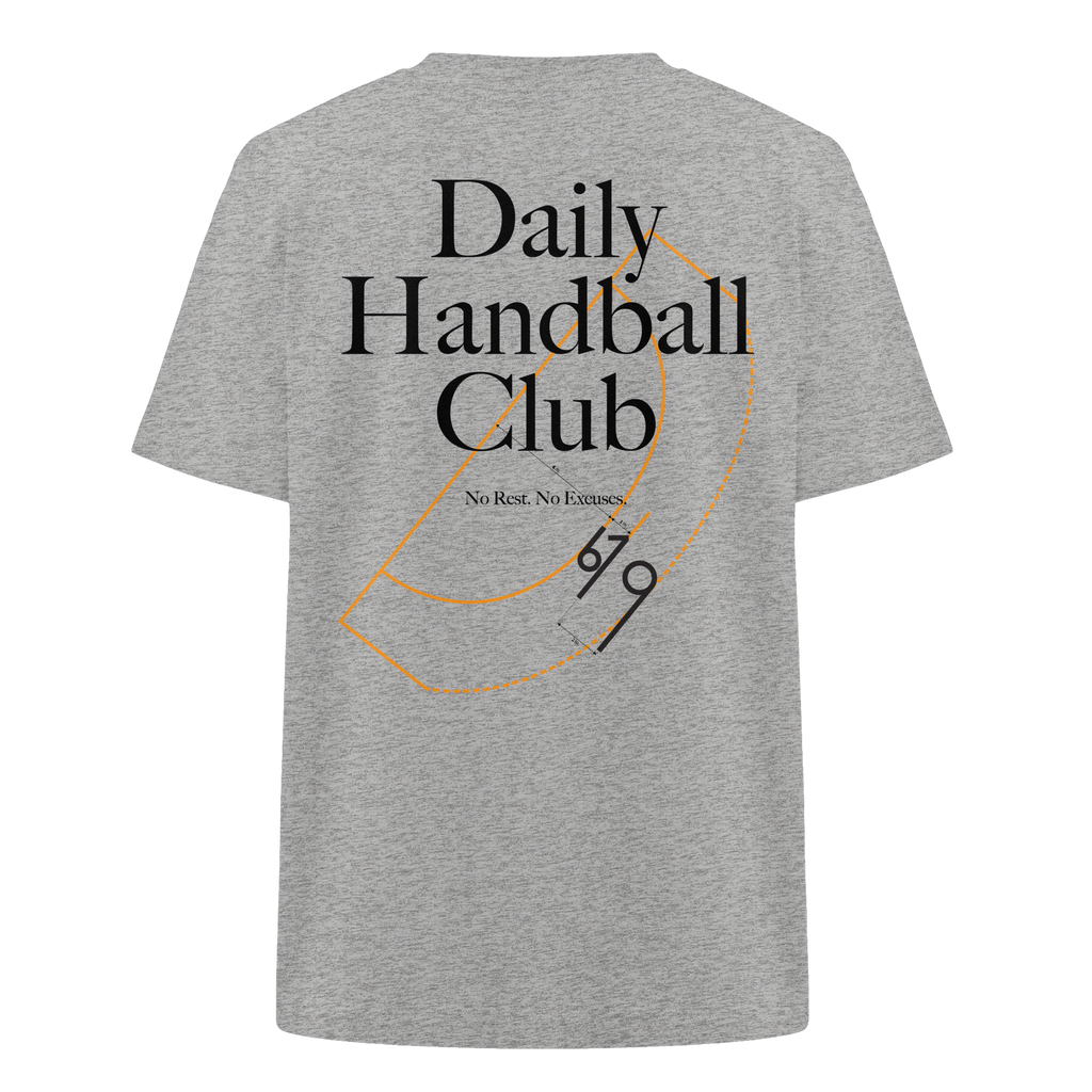 Daily Handball Club - No Rest. No Excuses. - Heavy Oversized Organic Shirt