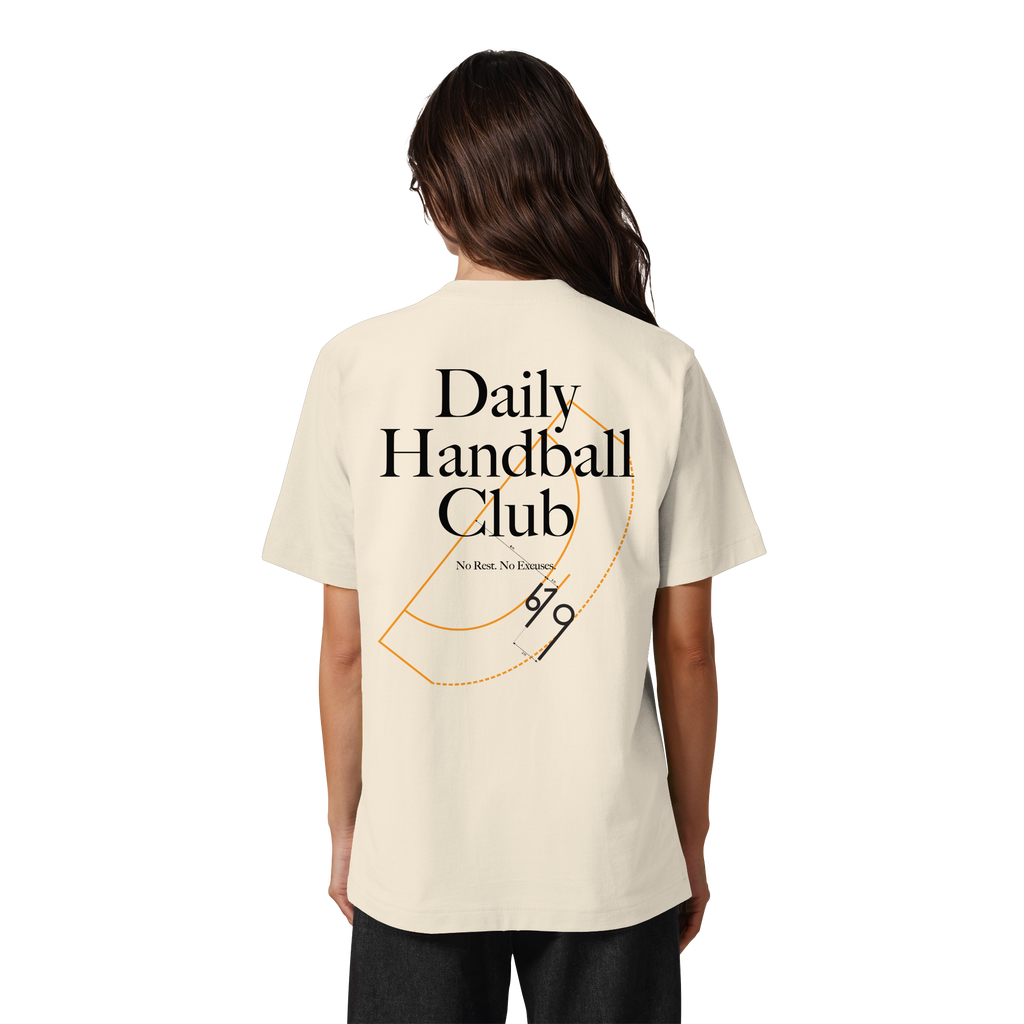 Daily Handball Club - No Rest. No Excuses. - Heavy Oversized Organic Shirt