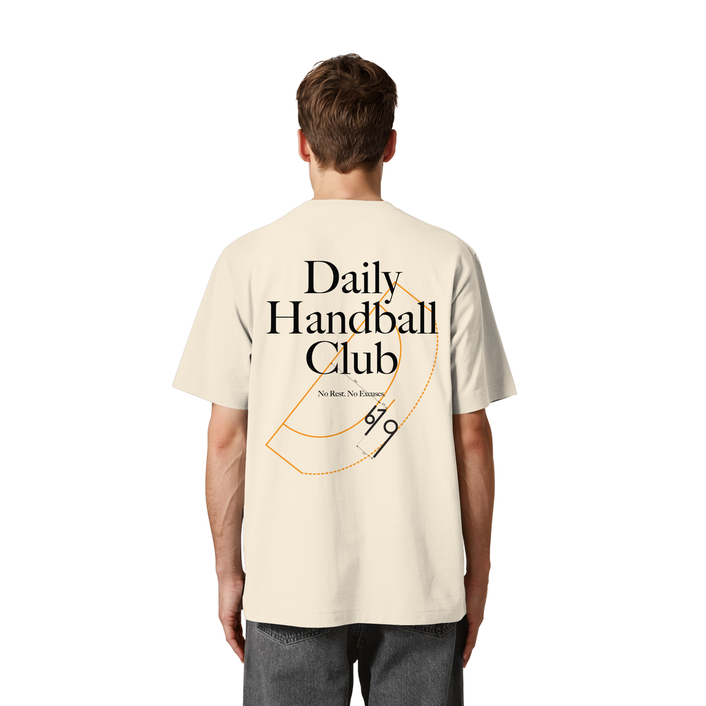 Daily Handball Club - No Rest. No Excuses. - Heavy Oversized Organic Shirt