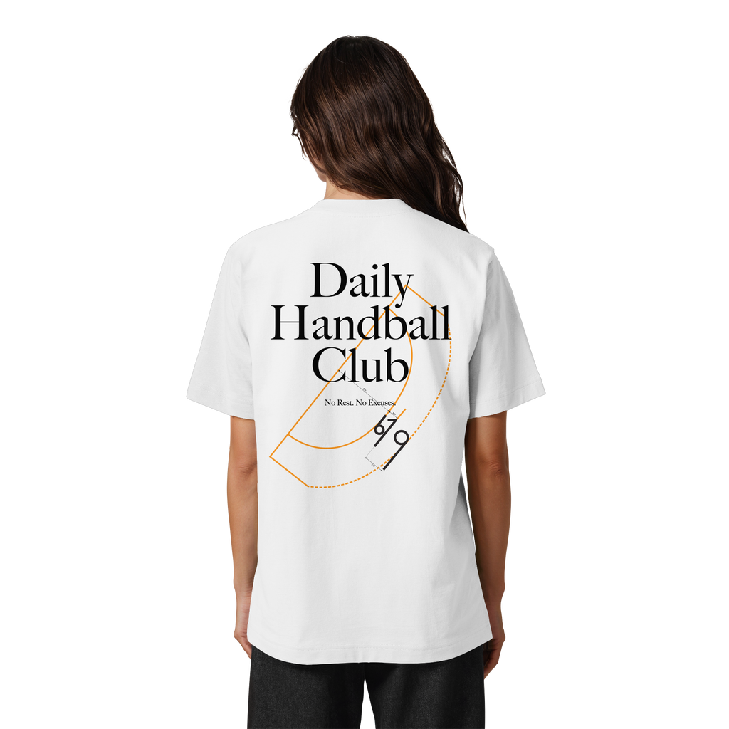 Daily Handball Club - No Rest. No Excuses. - Heavy Oversized Organic Shirt