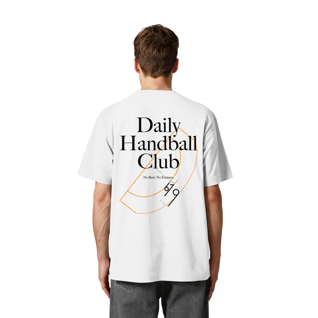 Daily Handball Club - No Rest. No Excuses. - Heavy Oversized Organic Shirt