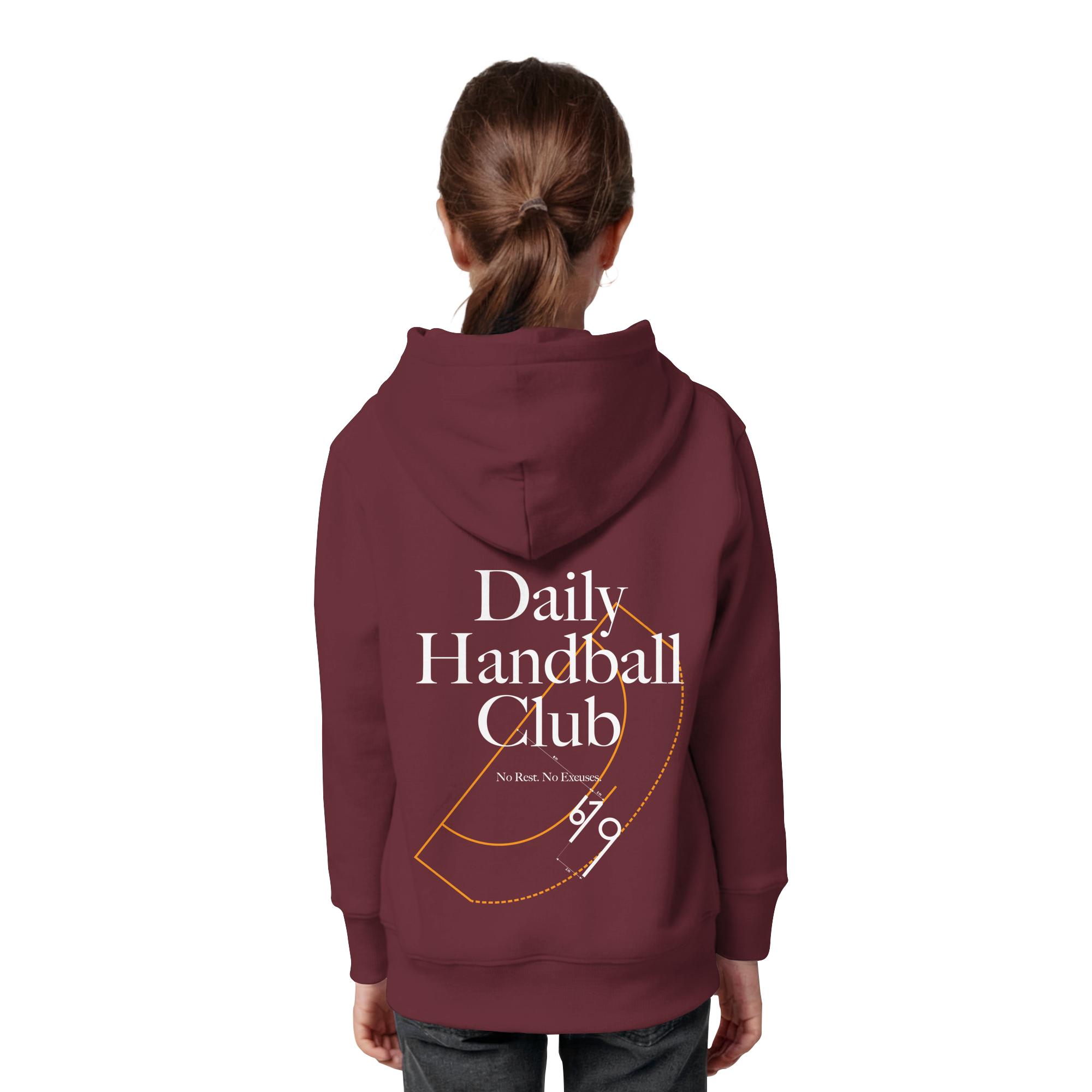 Daily Handball Club - No Rest. No Excuses. - Kids Organic Hoodie