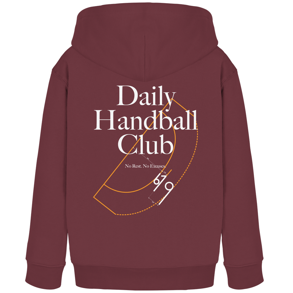Daily Handball Club - No Rest. No Excuses. - Kids Organic Hoodie