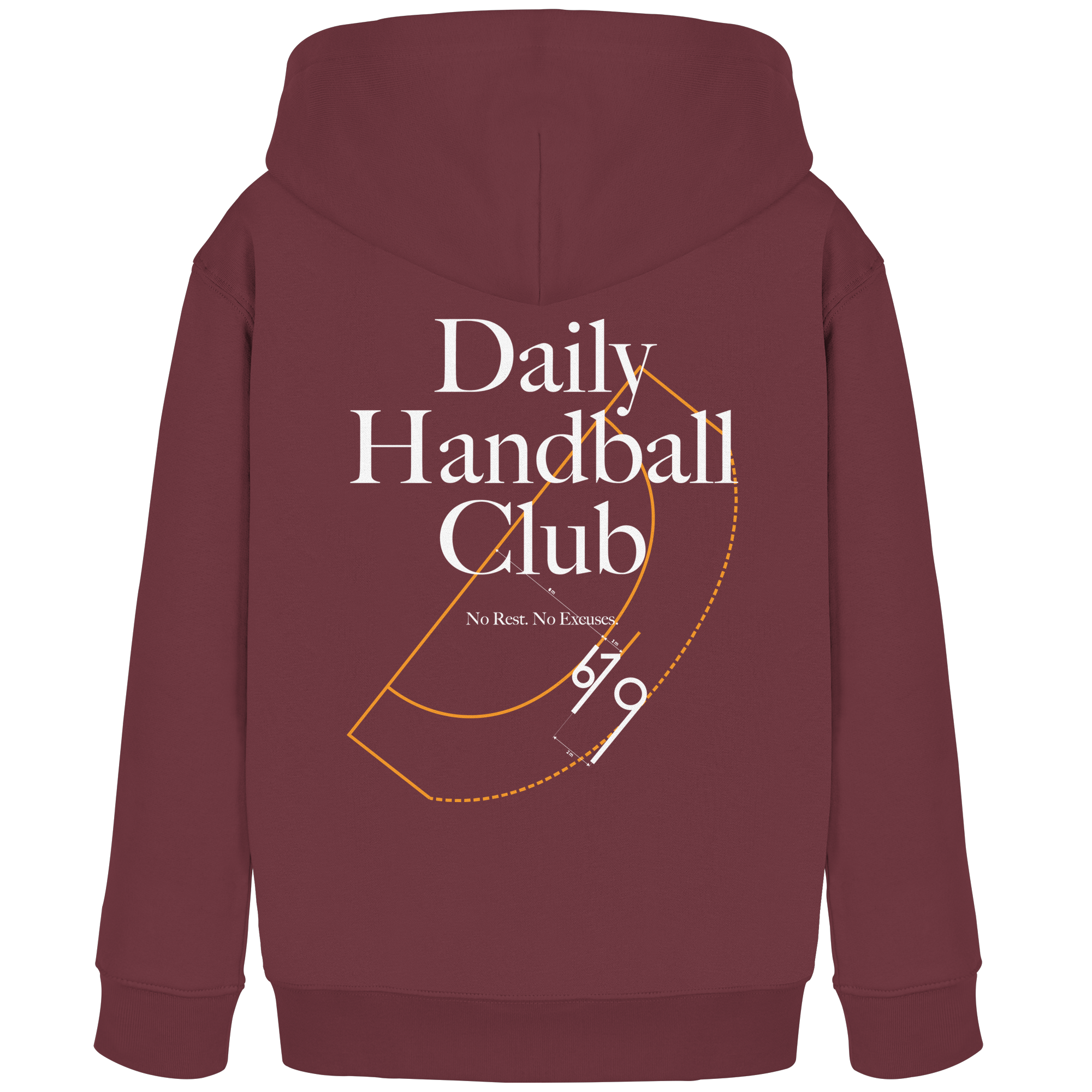 Daily Handball Club - No Rest. No Excuses. - Kids Organic Hoodie