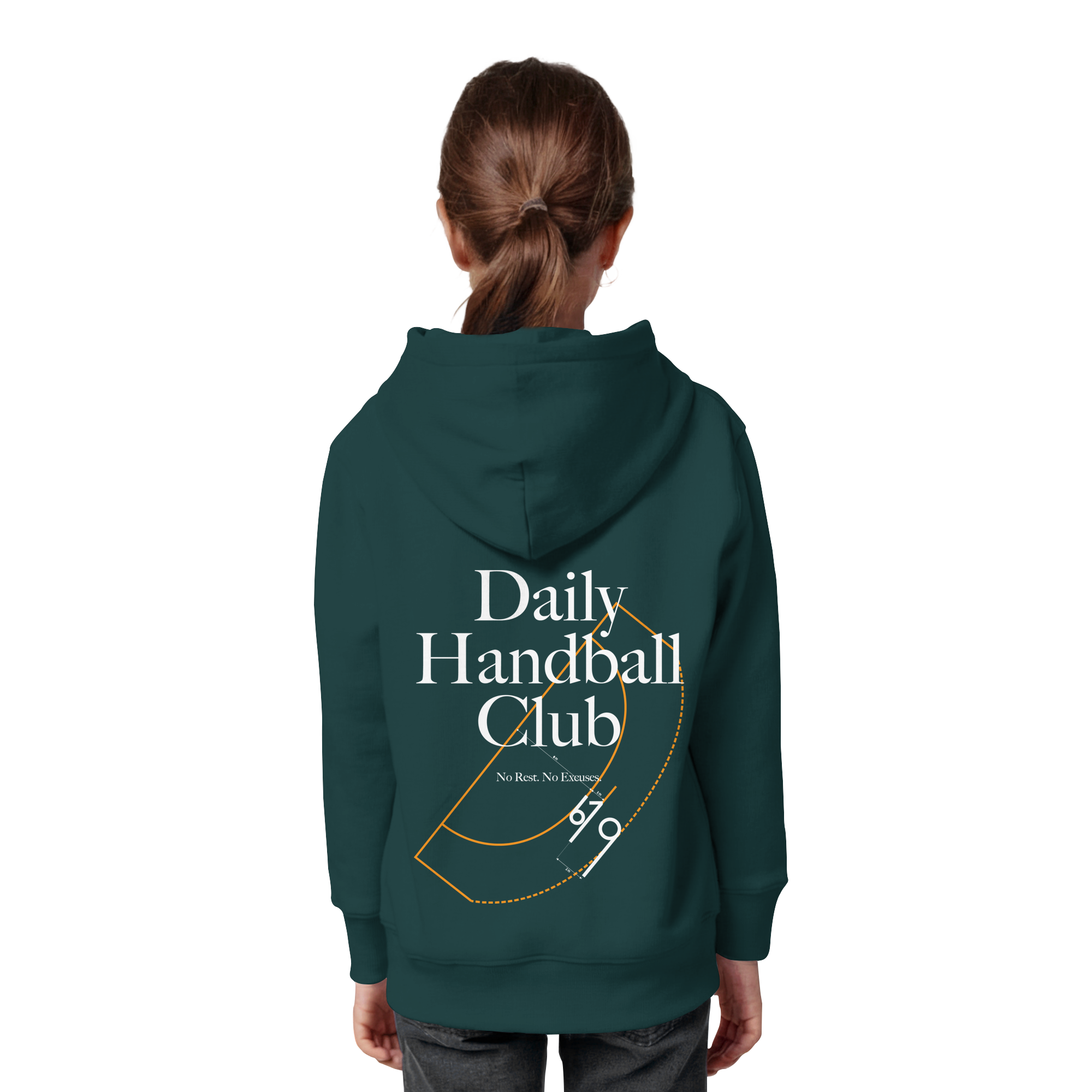 Daily Handball Club - No Rest. No Excuses. - Kids Organic Hoodie