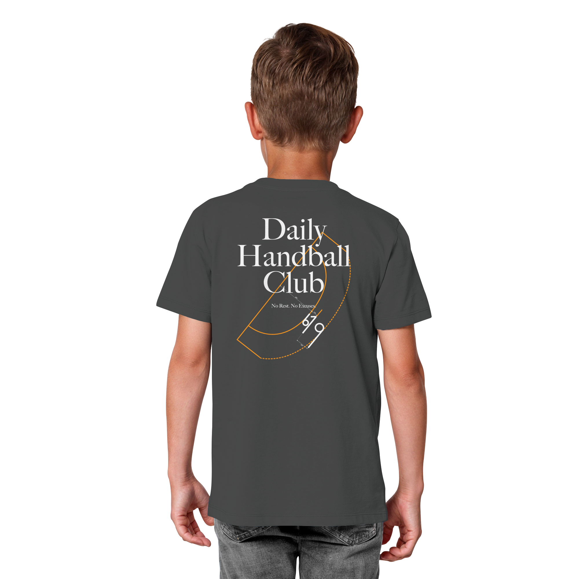 Daily Handball Club - No Rest. No Excuses. - Kids Organic Shirt