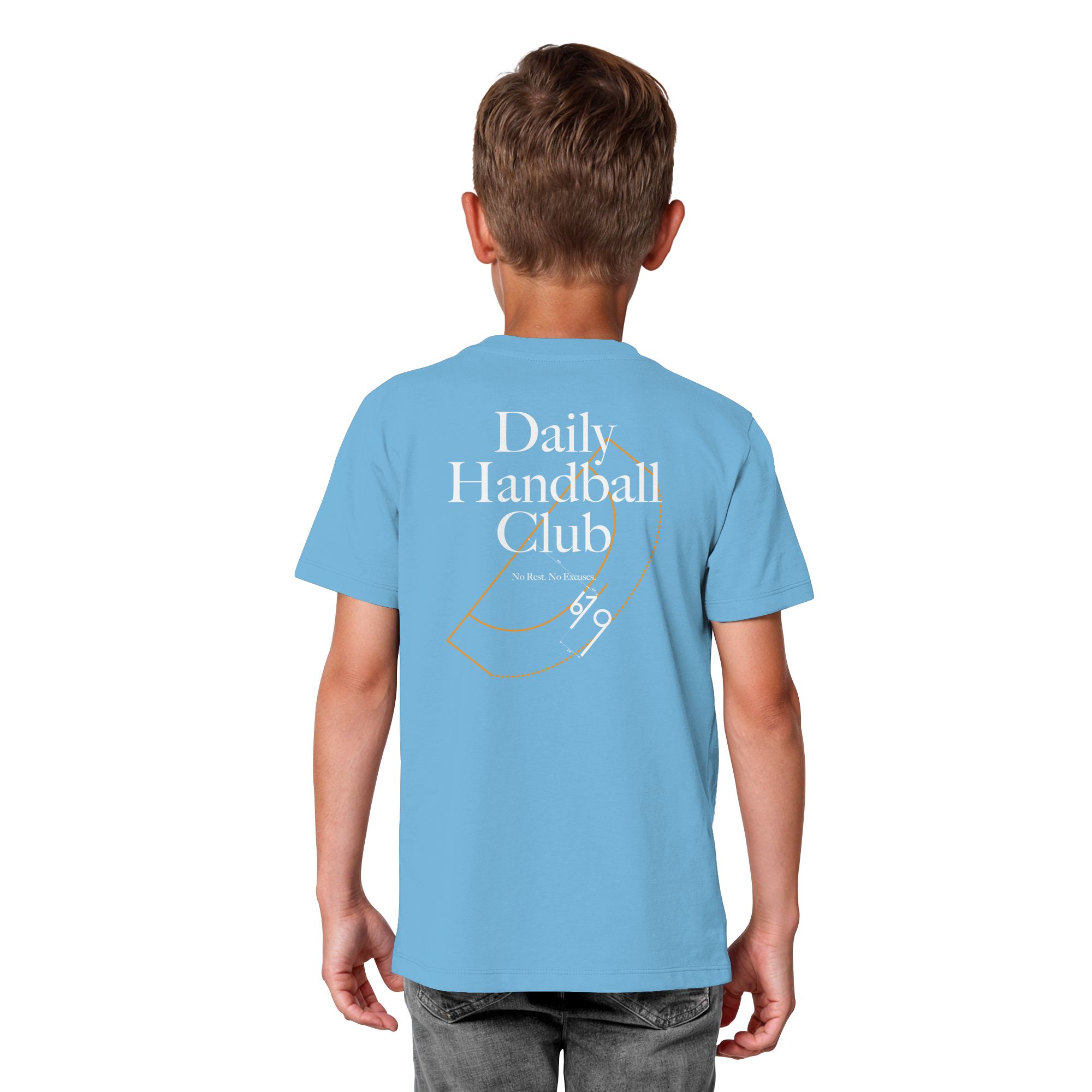Daily Handball Club - No Rest. No Excuses. - Kids Organic Shirt
