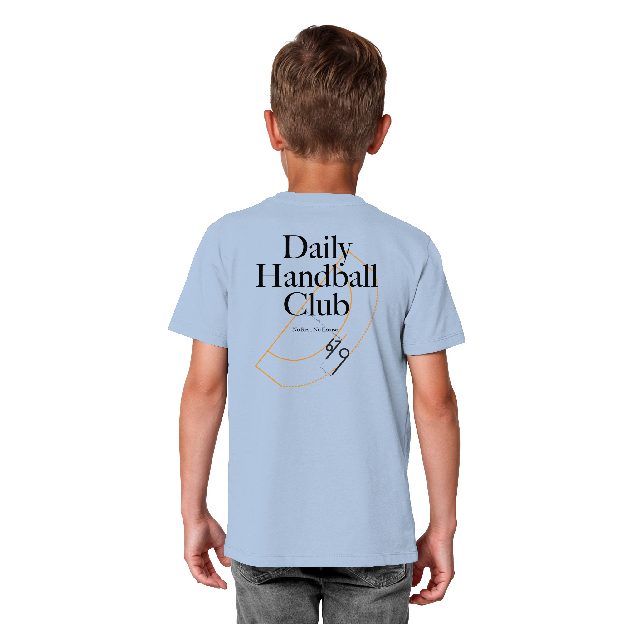 Daily Handball Club - No Rest. No Excuses. - Kids Organic Shirt