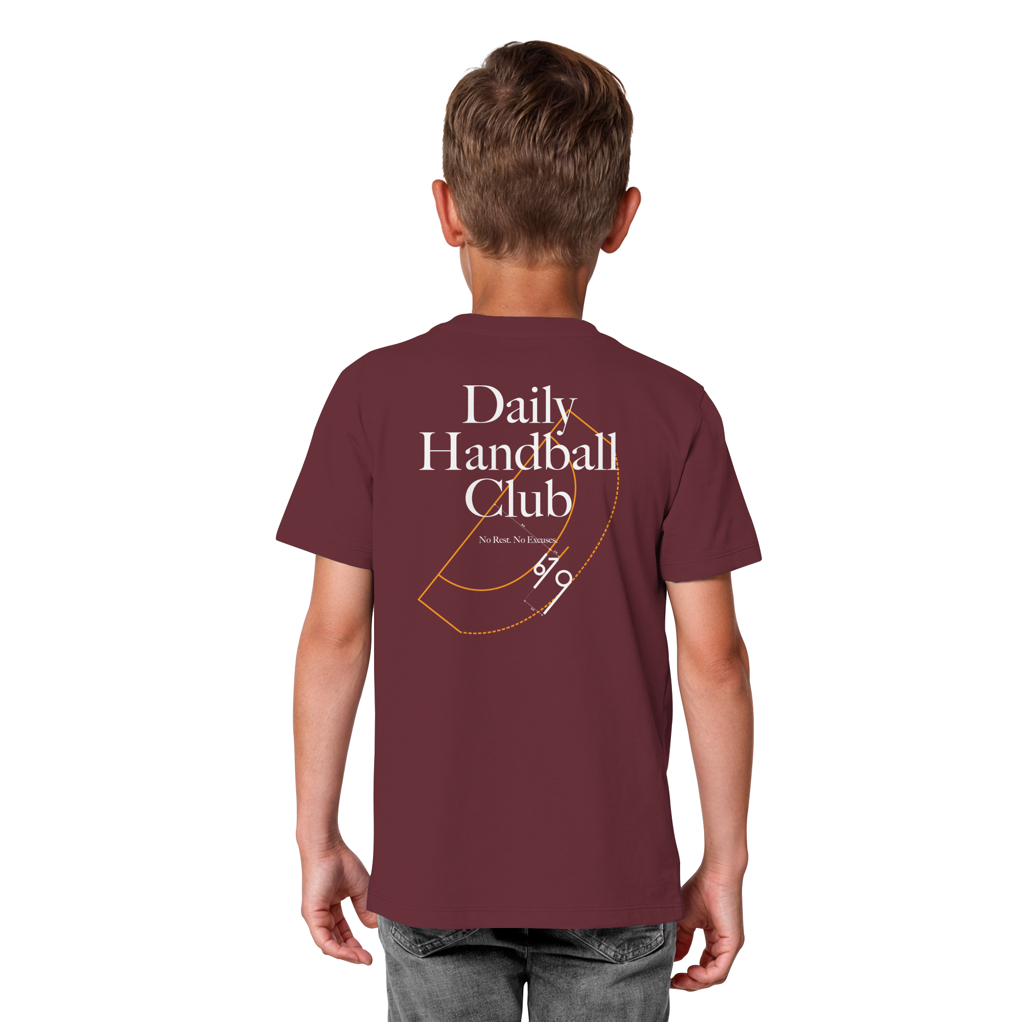 Daily Handball Club - No Rest. No Excuses. - Kids Organic Shirt