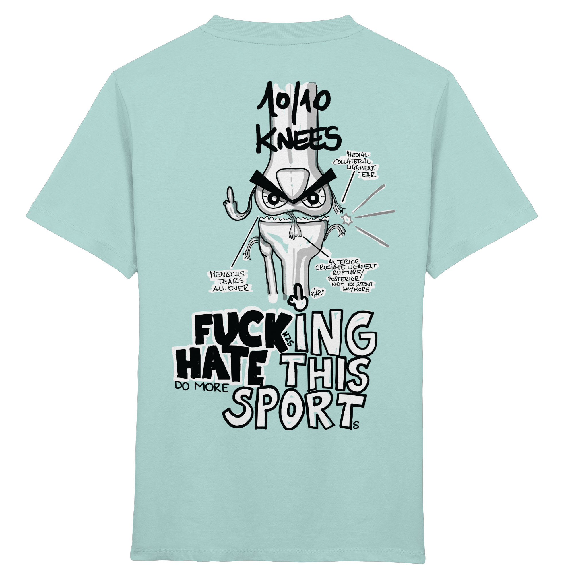 10 of 10 Knees hate this sport - Kids Organic Shirt