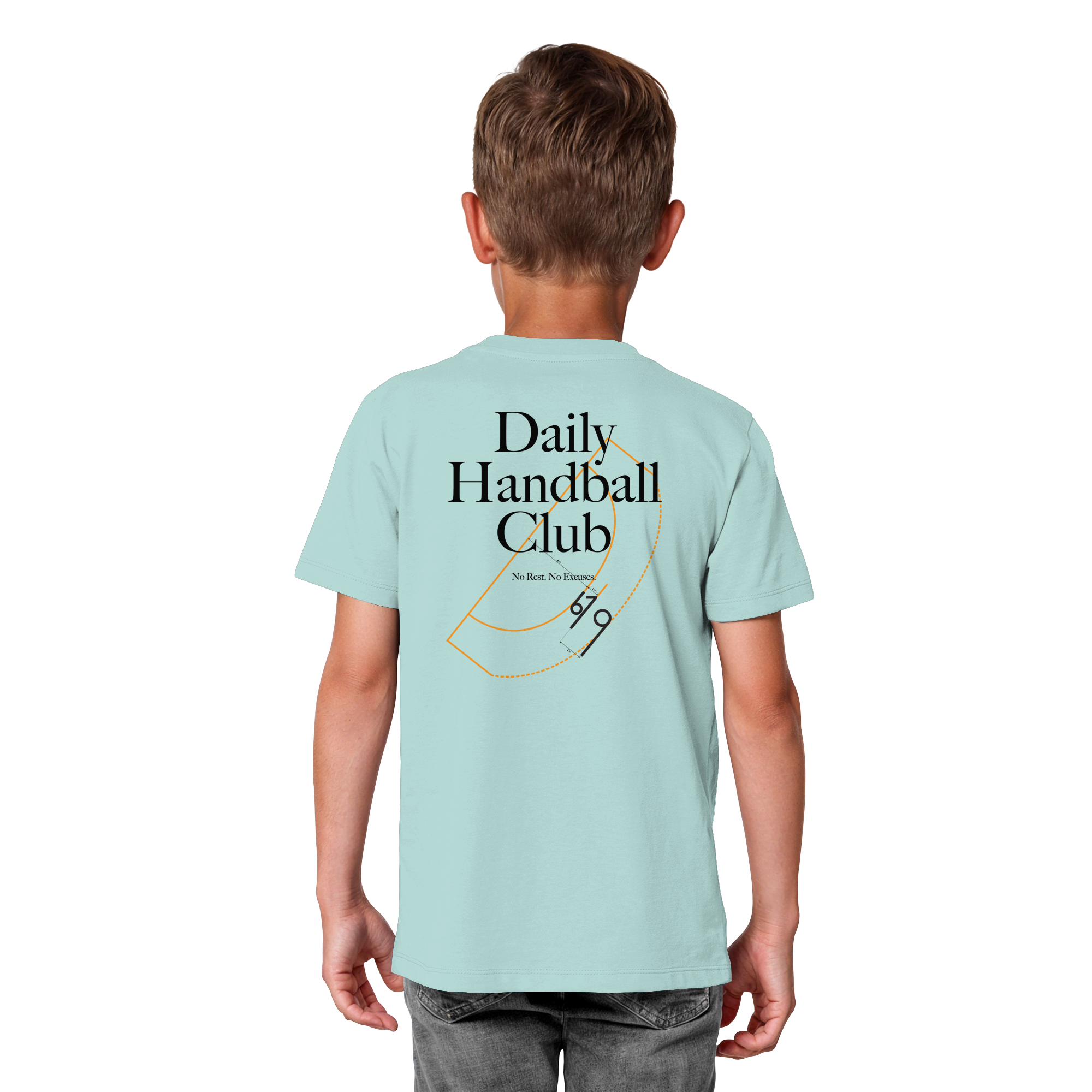 Daily Handball Club - No Rest. No Excuses. - Kids Organic Shirt