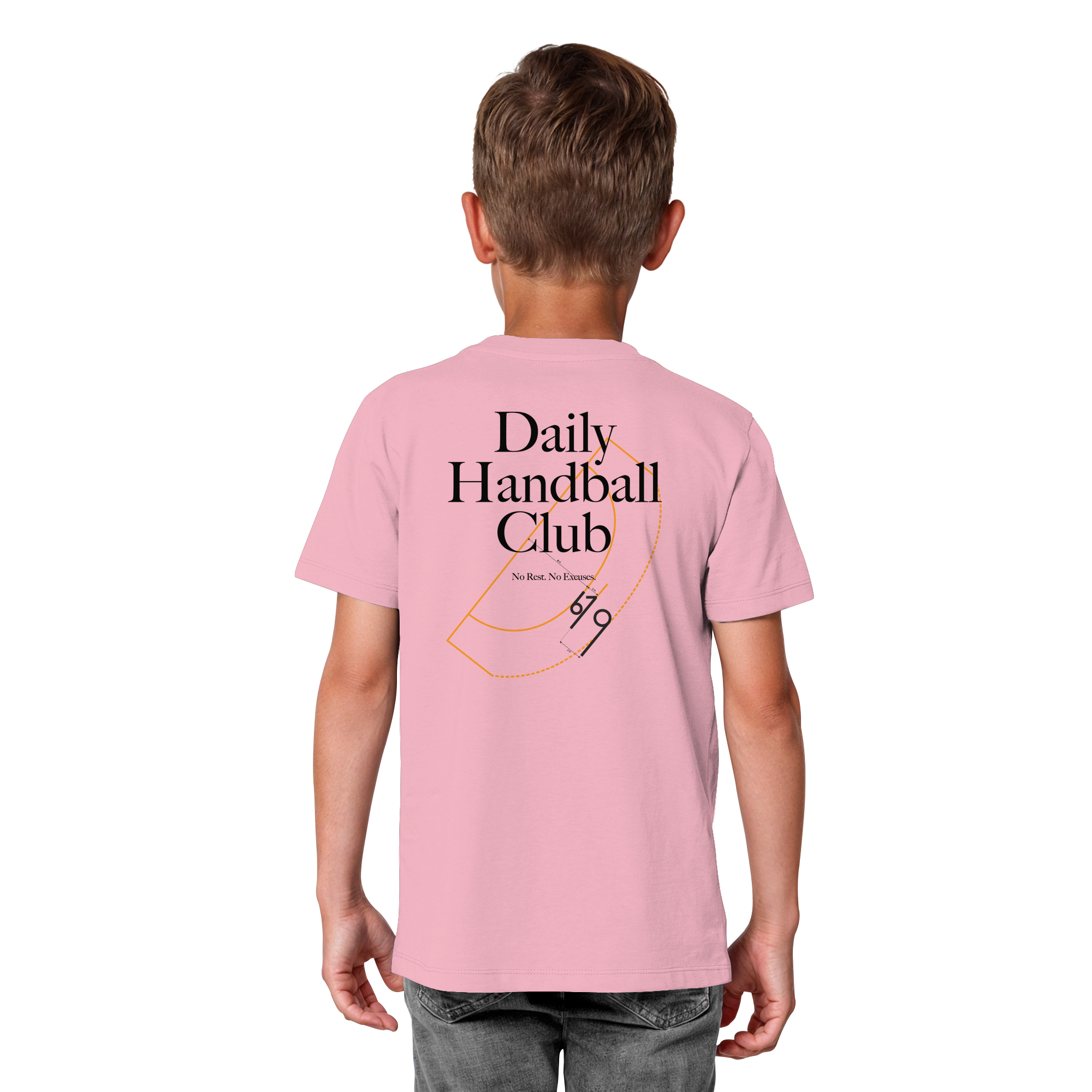 Daily Handball Club - No Rest. No Excuses. - Kids Organic Shirt