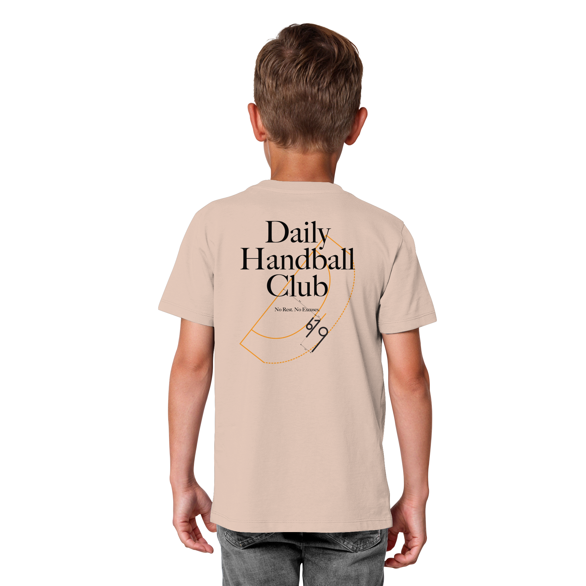 Daily Handball Club - No Rest. No Excuses. - Kids Organic Shirt