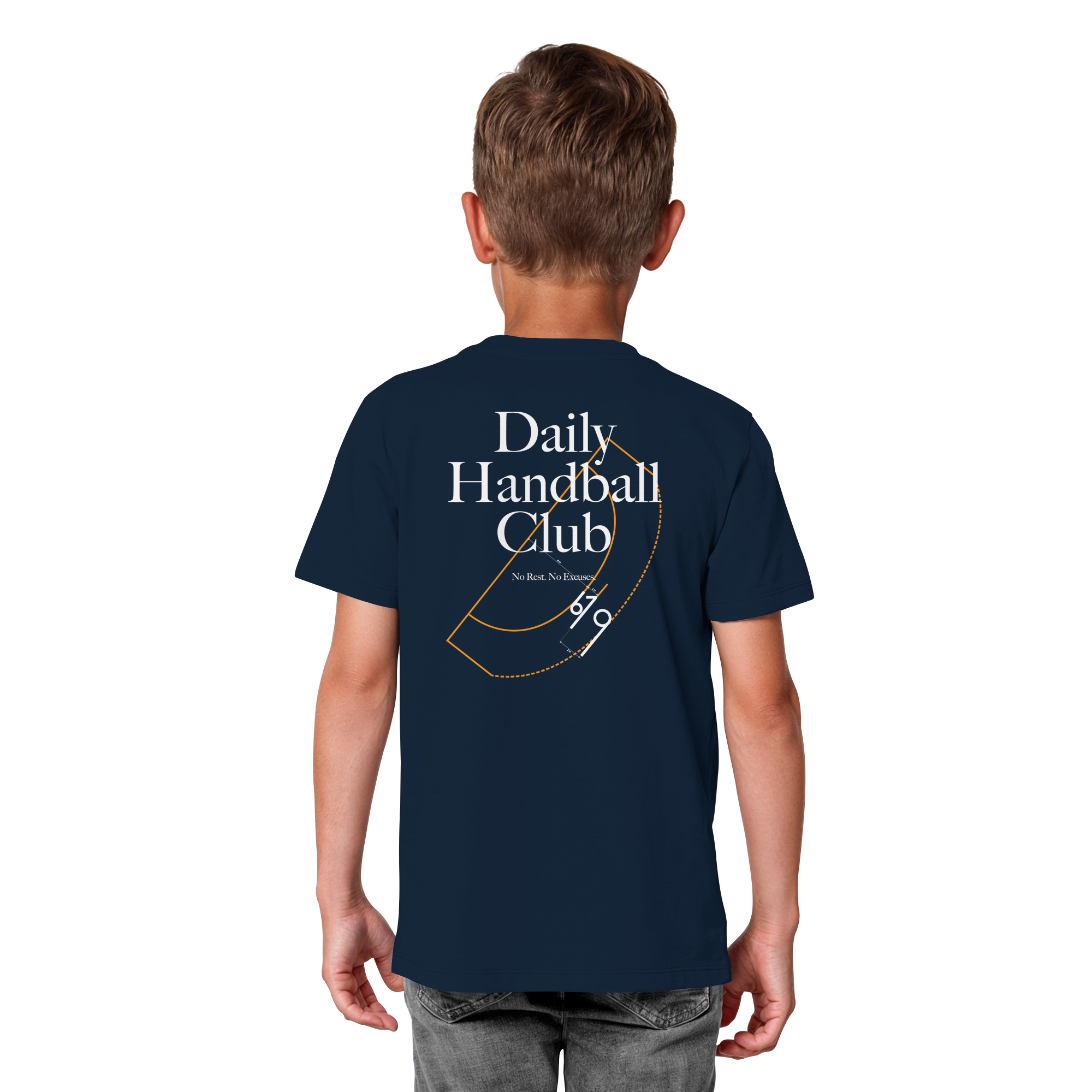 Daily Handball Club - No Rest. No Excuses. - Kids Organic Shirt