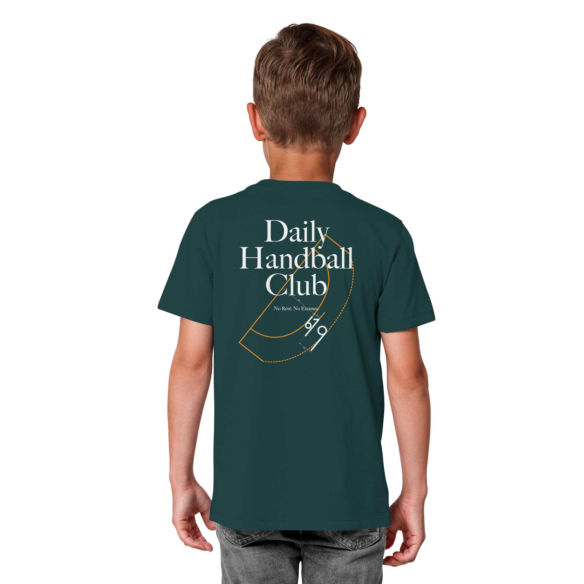 Daily Handball Club - No Rest. No Excuses. - Kids Organic Shirt