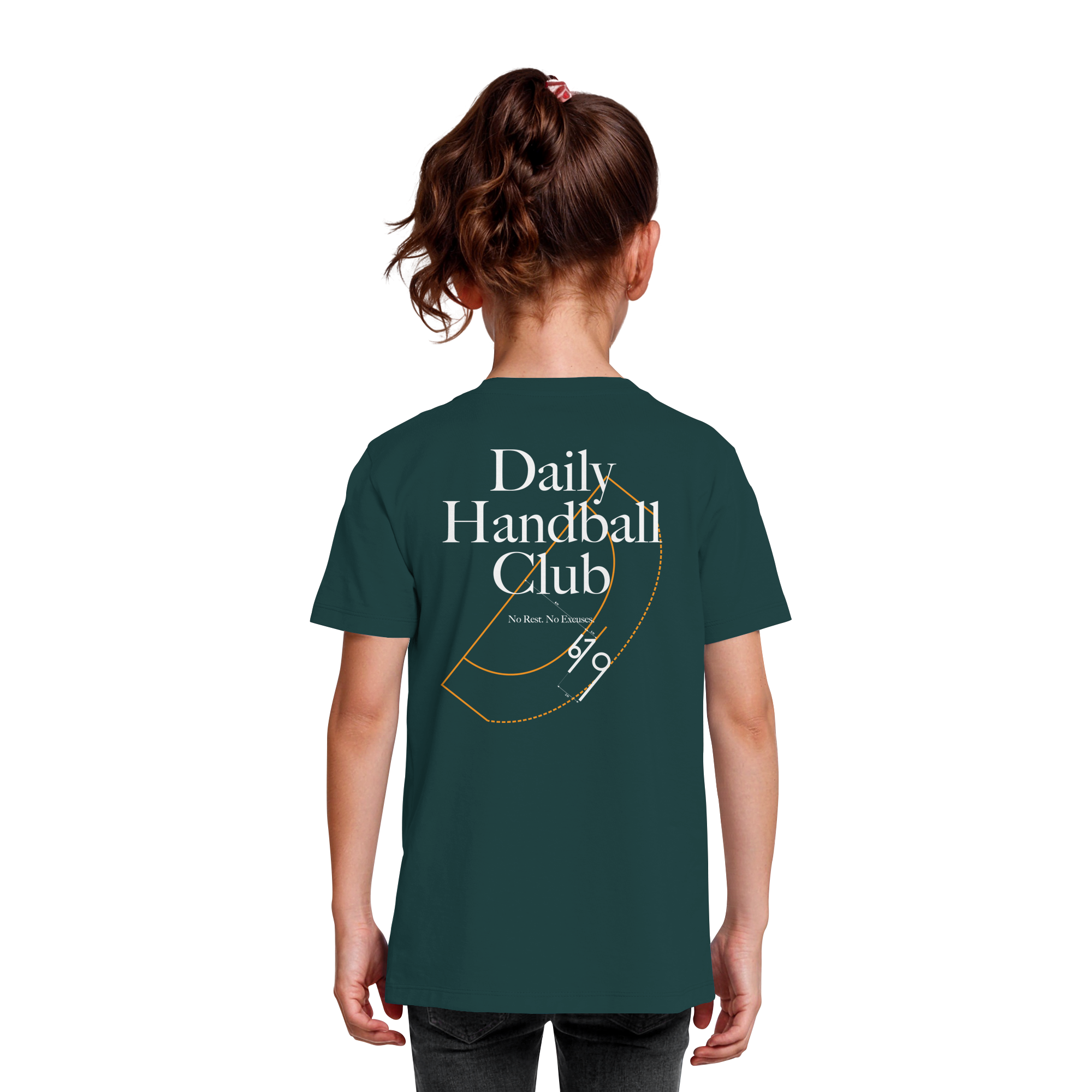 Daily Handball Club - No Rest. No Excuses. - Kids Organic Shirt