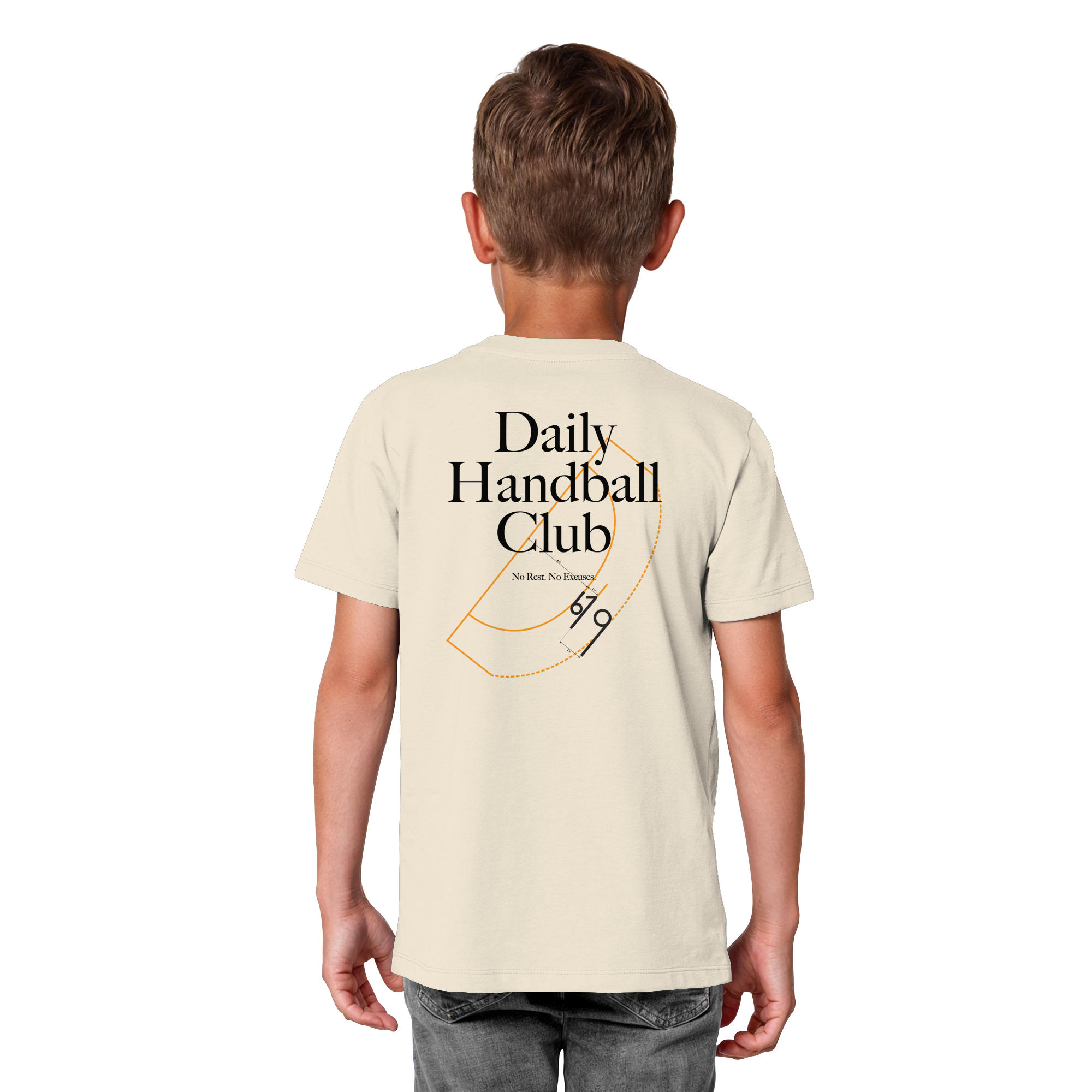 Daily Handball Club - No Rest. No Excuses. - Kids Organic Shirt