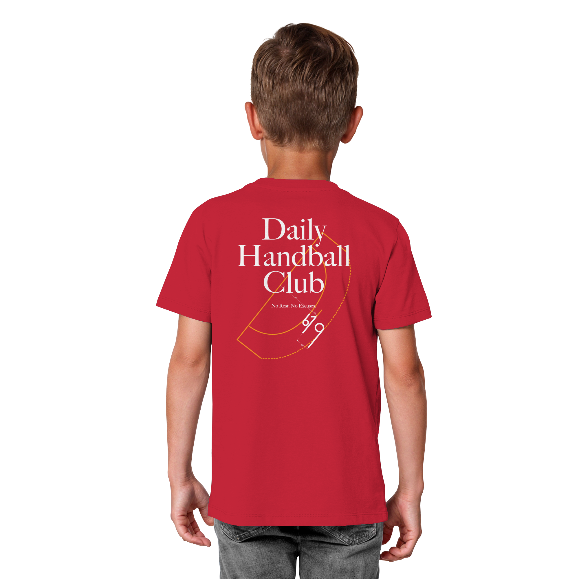 Daily Handball Club - No Rest. No Excuses. - Kids Organic Shirt