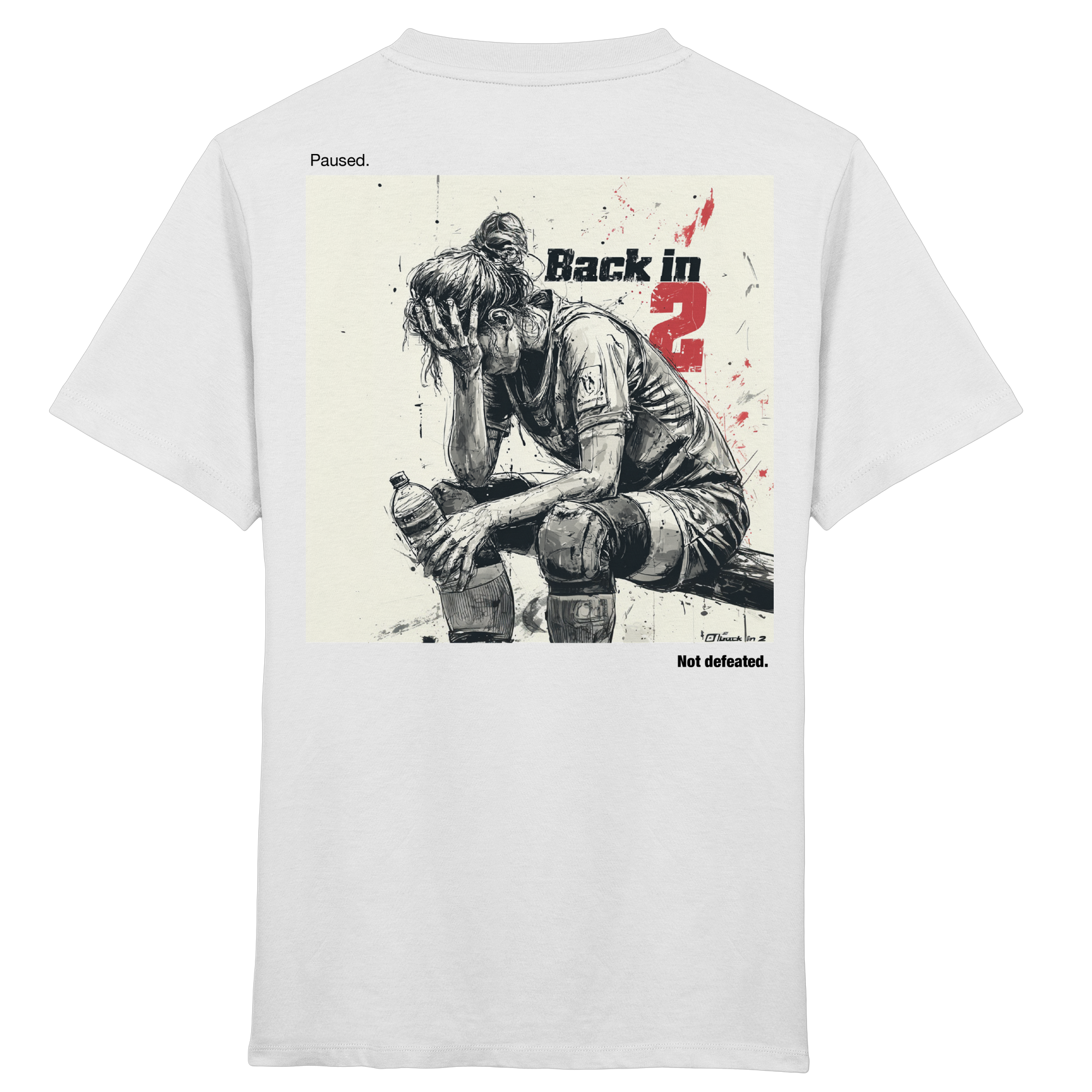 Back in 2 – Paused. Not Defeated. Female Version - Kids Organic Shirt