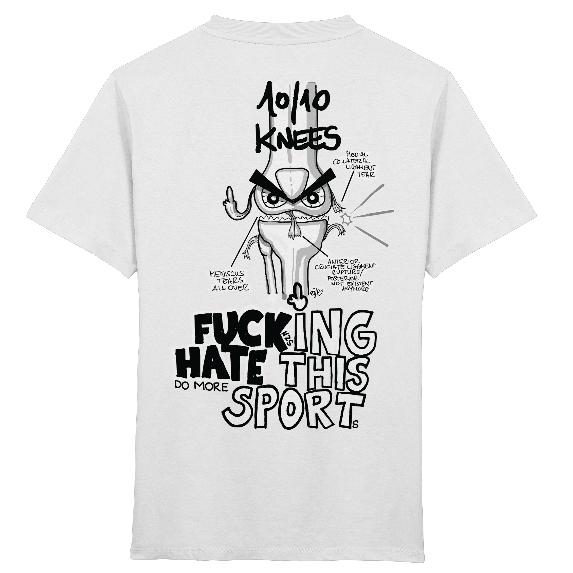 10 of 10 Knees hate this sport - Kids Organic Shirt