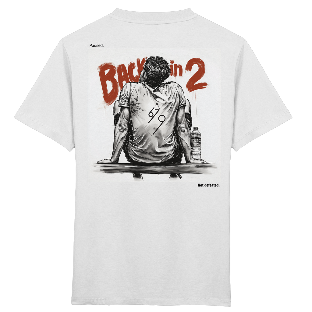 Back in 2 – Paused. Not Defeated. Male Version - Kids Organic Shirt
