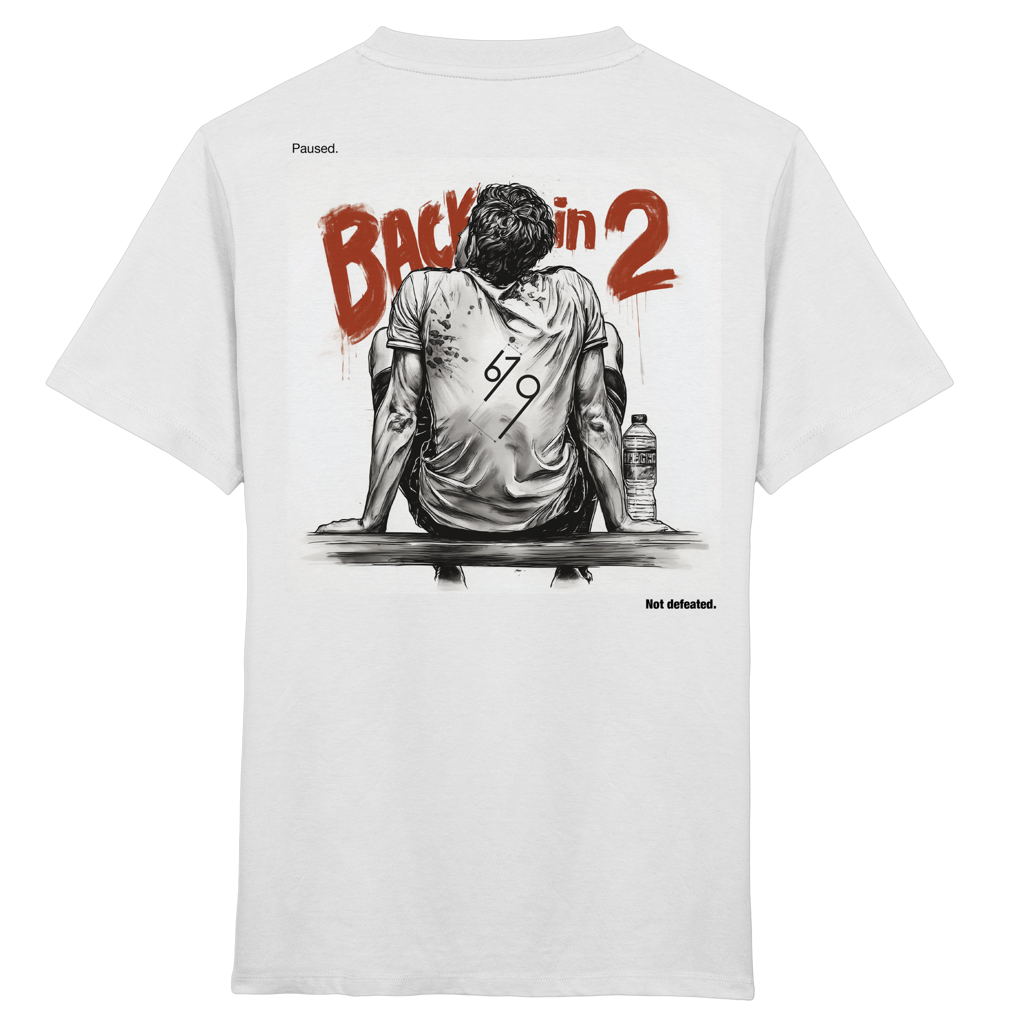 Back in 2 – Paused. Not Defeated. Male Version - Kids Organic Shirt