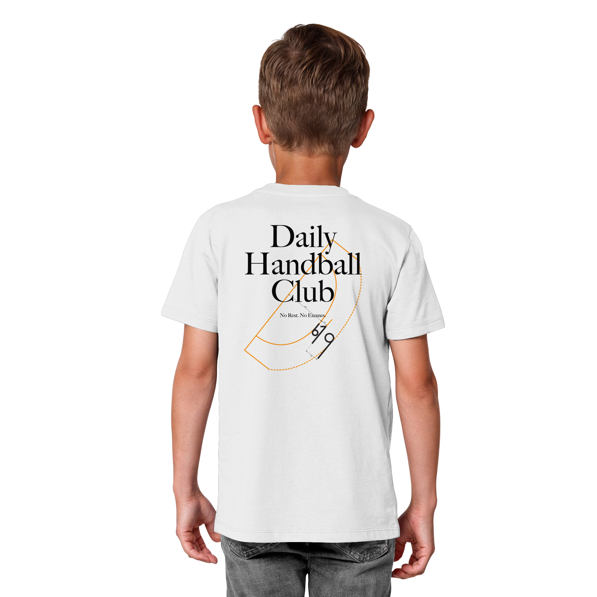 Daily Handball Club - No Rest. No Excuses. - Kids Organic Shirt