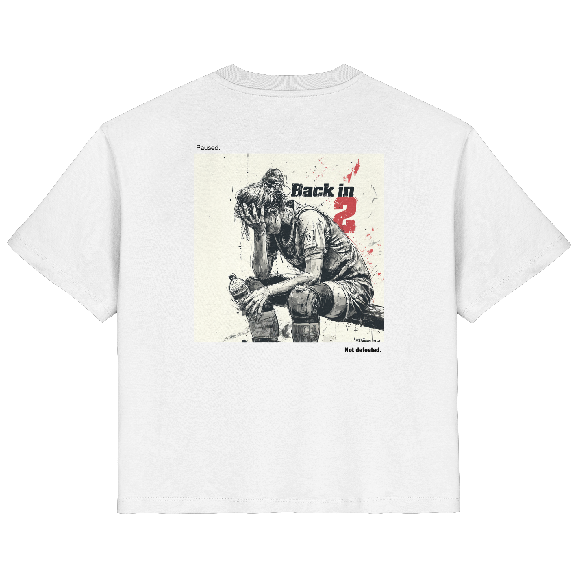 Back in 2 – Paused. Not Defeated. Female Version - Ladies Organic Shirt
