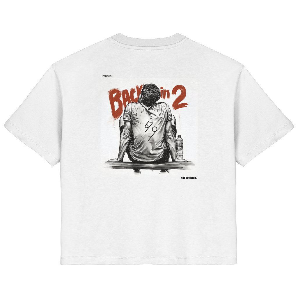 Back in 2 – Paused. Not Defeated. Male Version - Ladies Organic Shirt