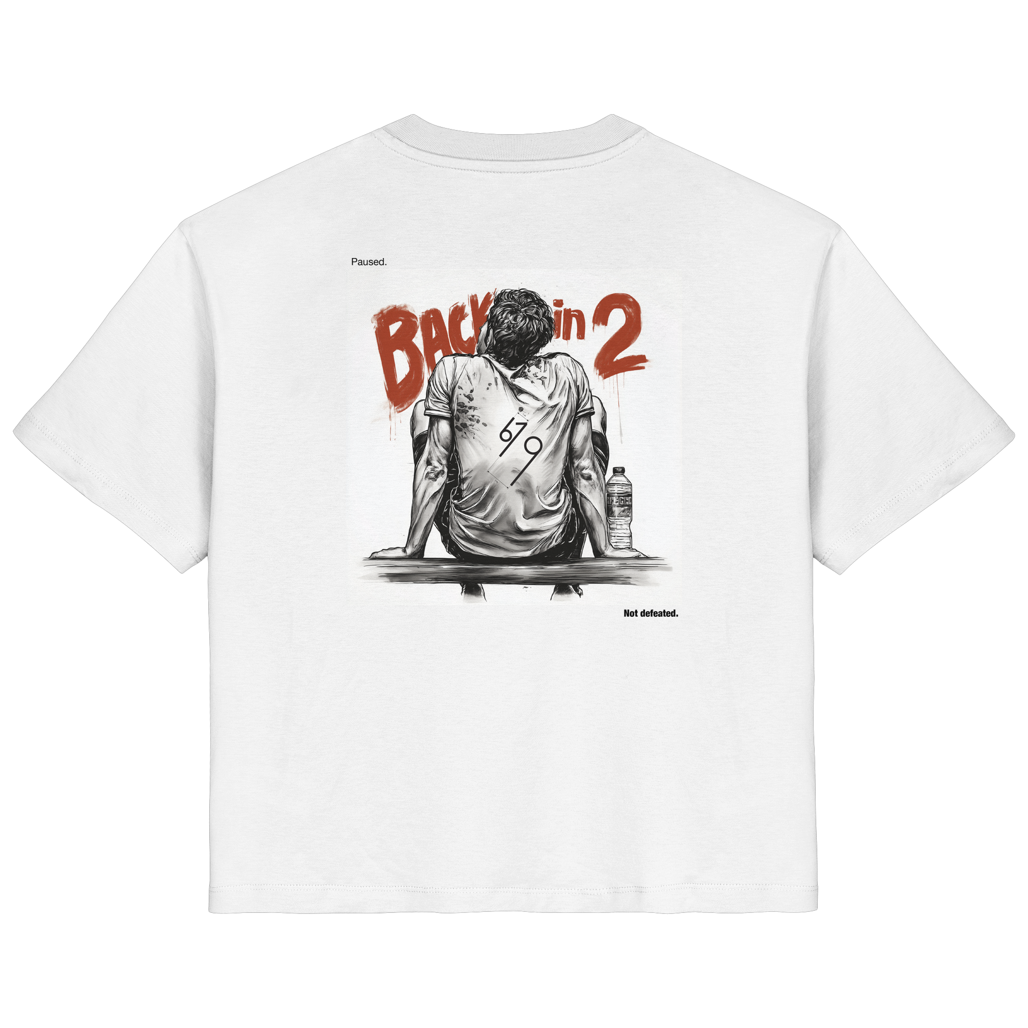 Back in 2 – Paused. Not Defeated. Male Version - Ladies Organic Shirt