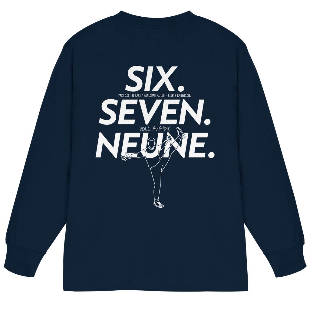 SIX. SEVEN. NEUNE. – Keeper Edition - Organic Heavy Oversized Longsleeve T-Shirt