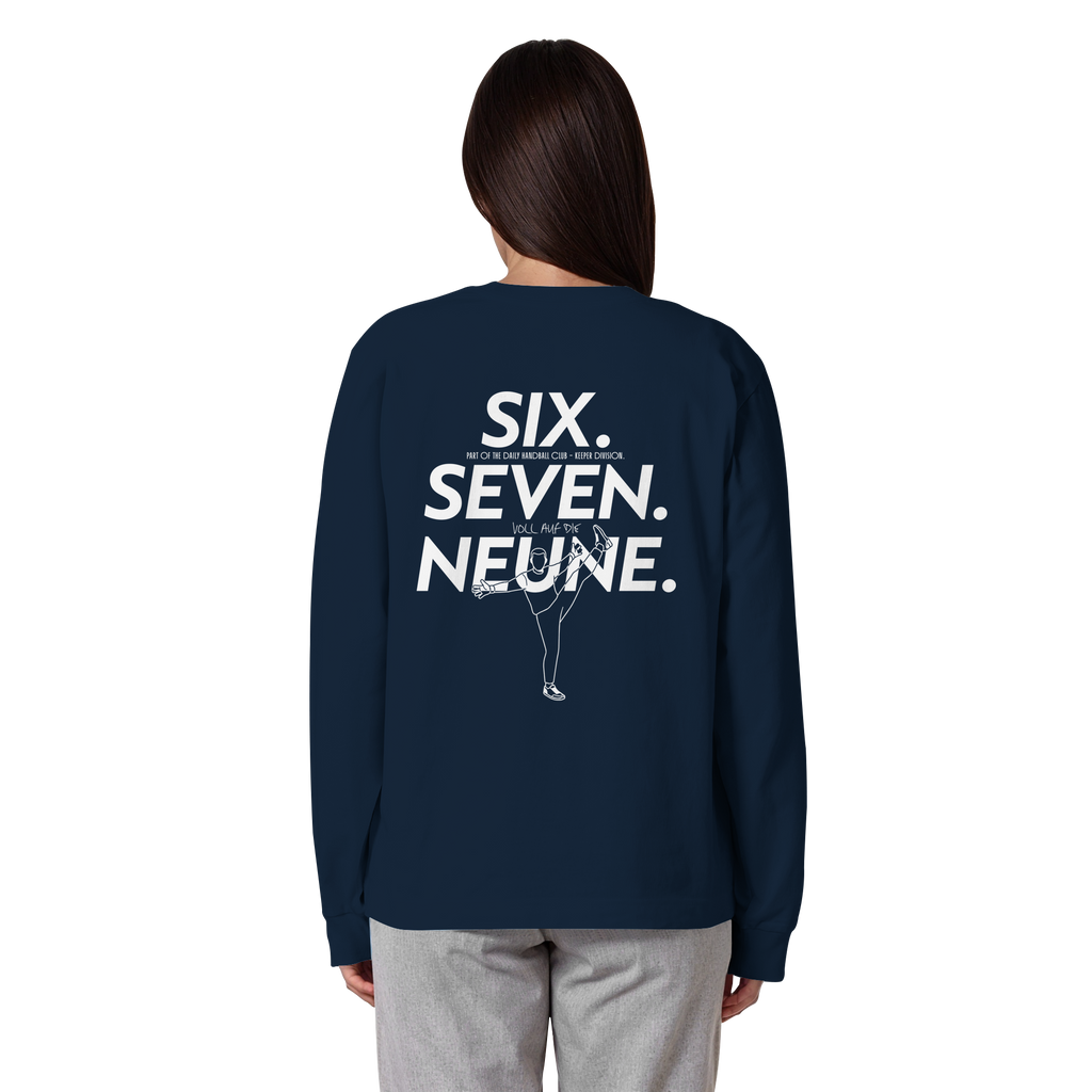 SIX. SEVEN. NEUNE. – Keeper Edition - Organic Heavy Oversized Longsleeve T-Shirt