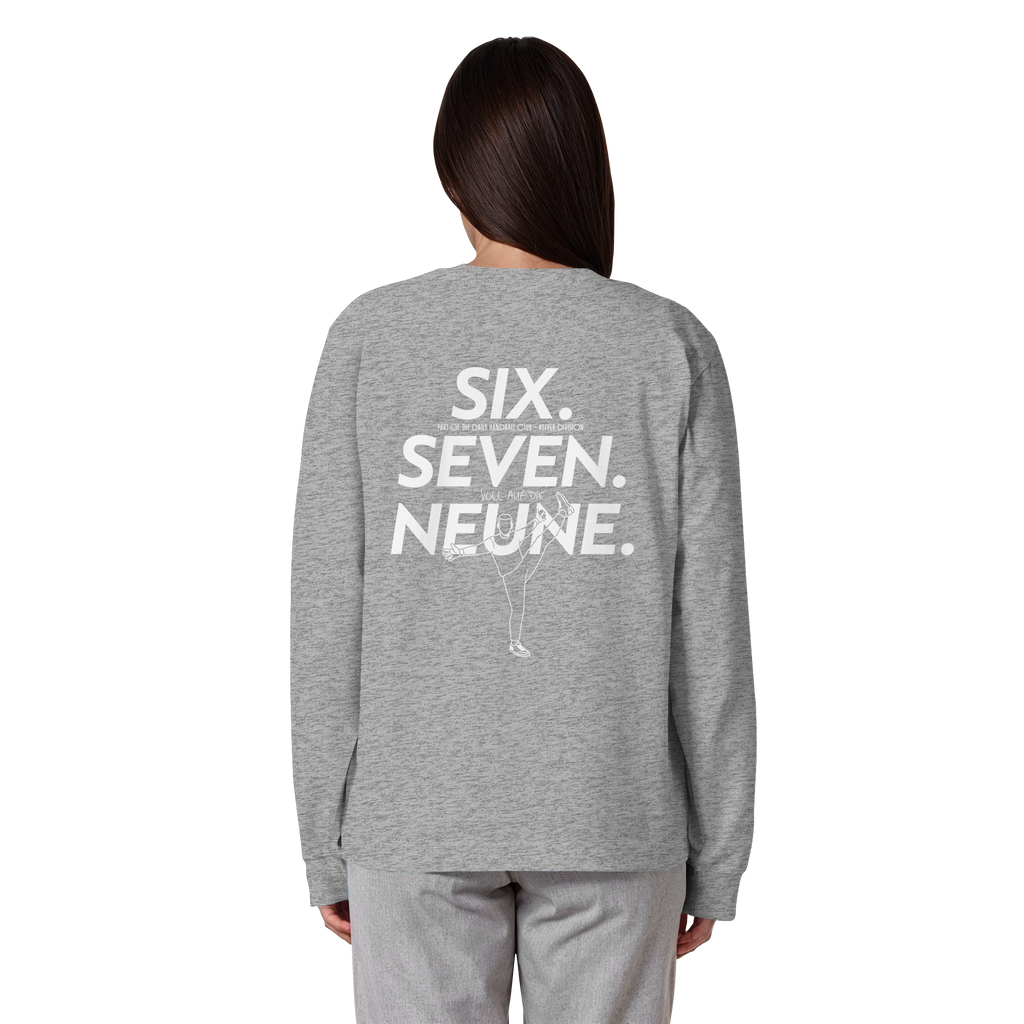 SIX. SEVEN. NEUNE. – Keeper Edition - Organic Heavy Oversized Longsleeve T-Shirt