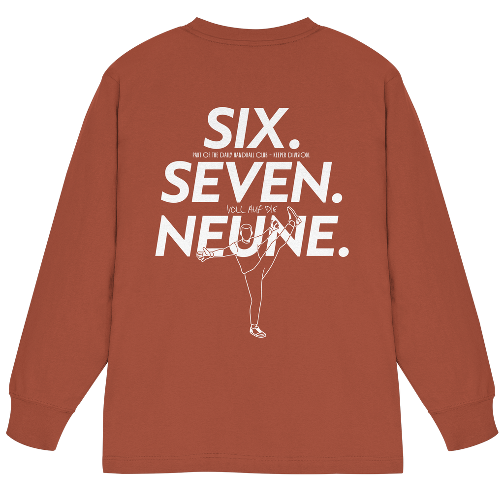 SIX. SEVEN. NEUNE. – Keeper Edition - Organic Heavy Oversized Longsleeve T-Shirt