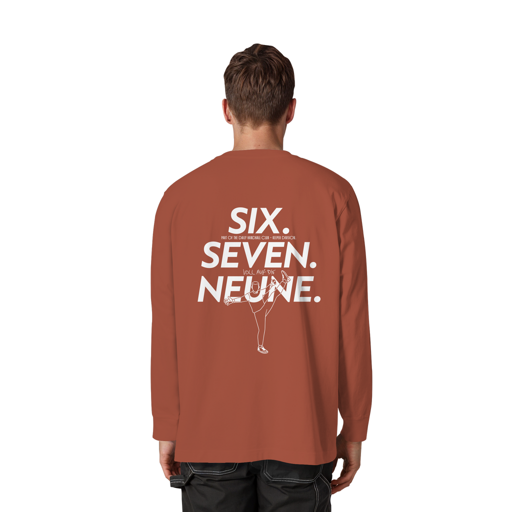 SIX. SEVEN. NEUNE. – Keeper Edition - Organic Heavy Oversized Longsleeve T-Shirt