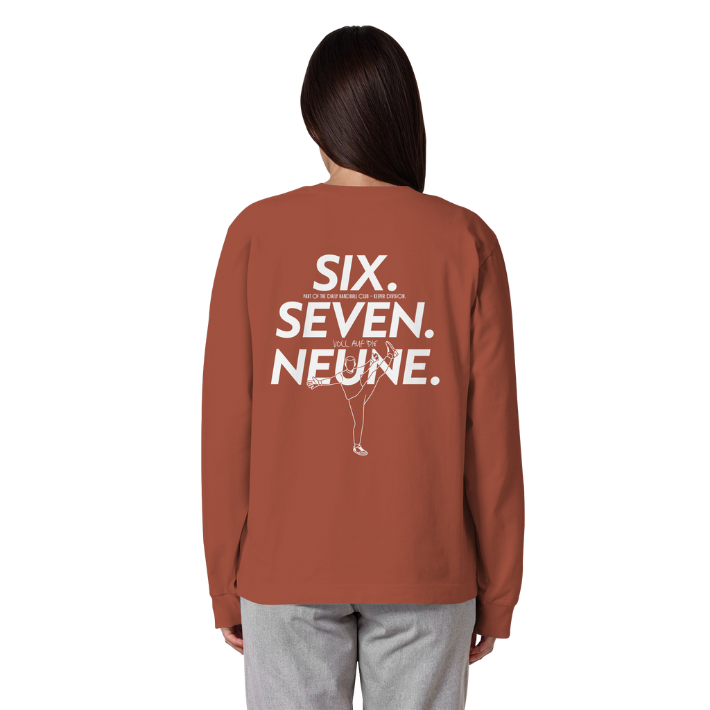 SIX. SEVEN. NEUNE. – Keeper Edition - Organic Heavy Oversized Longsleeve T-Shirt