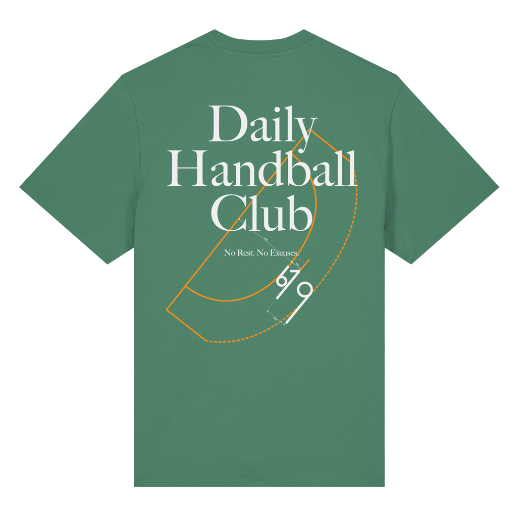 Daily Handball Club - No Rest. No Excuses. - Organic Heavy T-Shirt