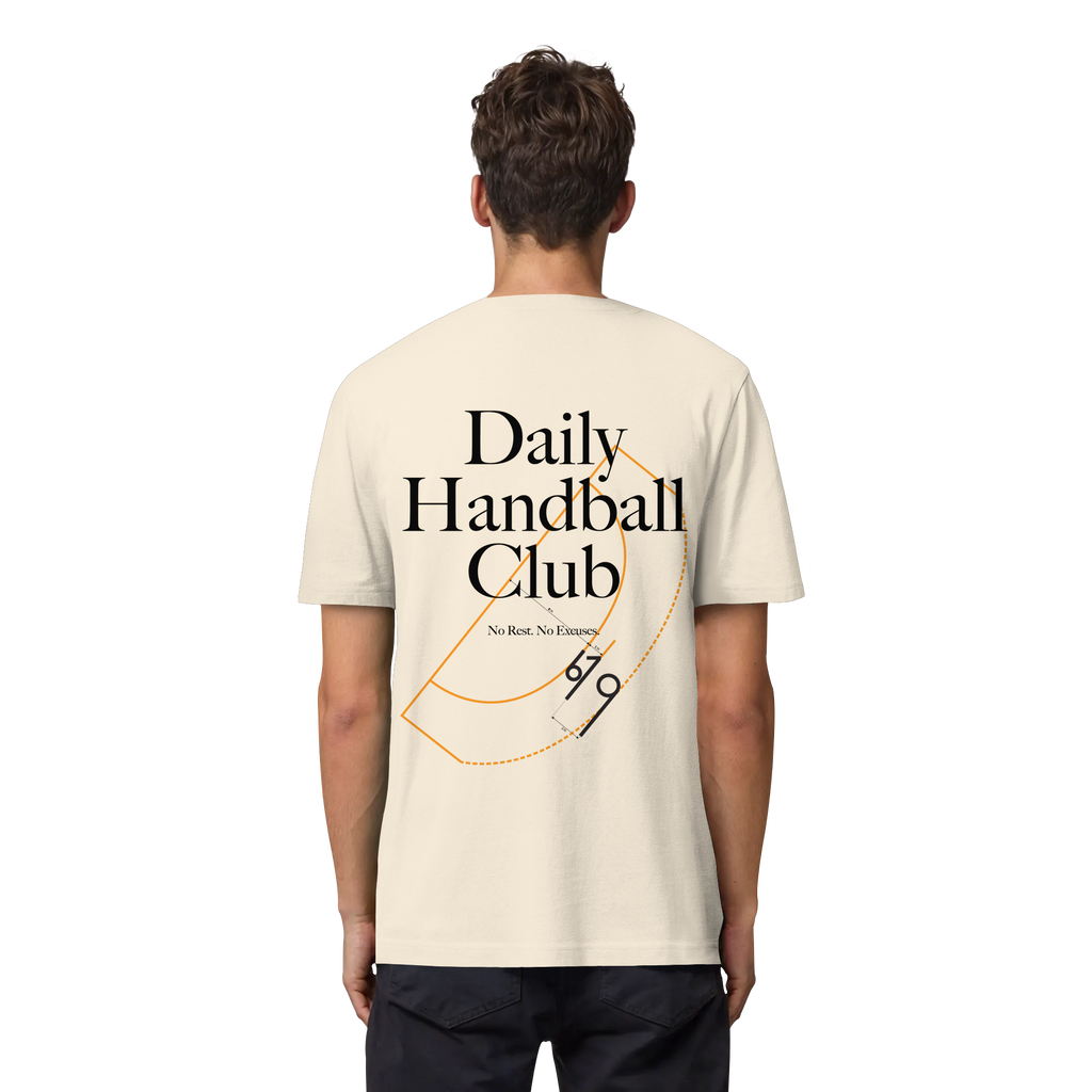 Daily Handball Club - No Rest. No Excuses. - Organic Heavy T-Shirt