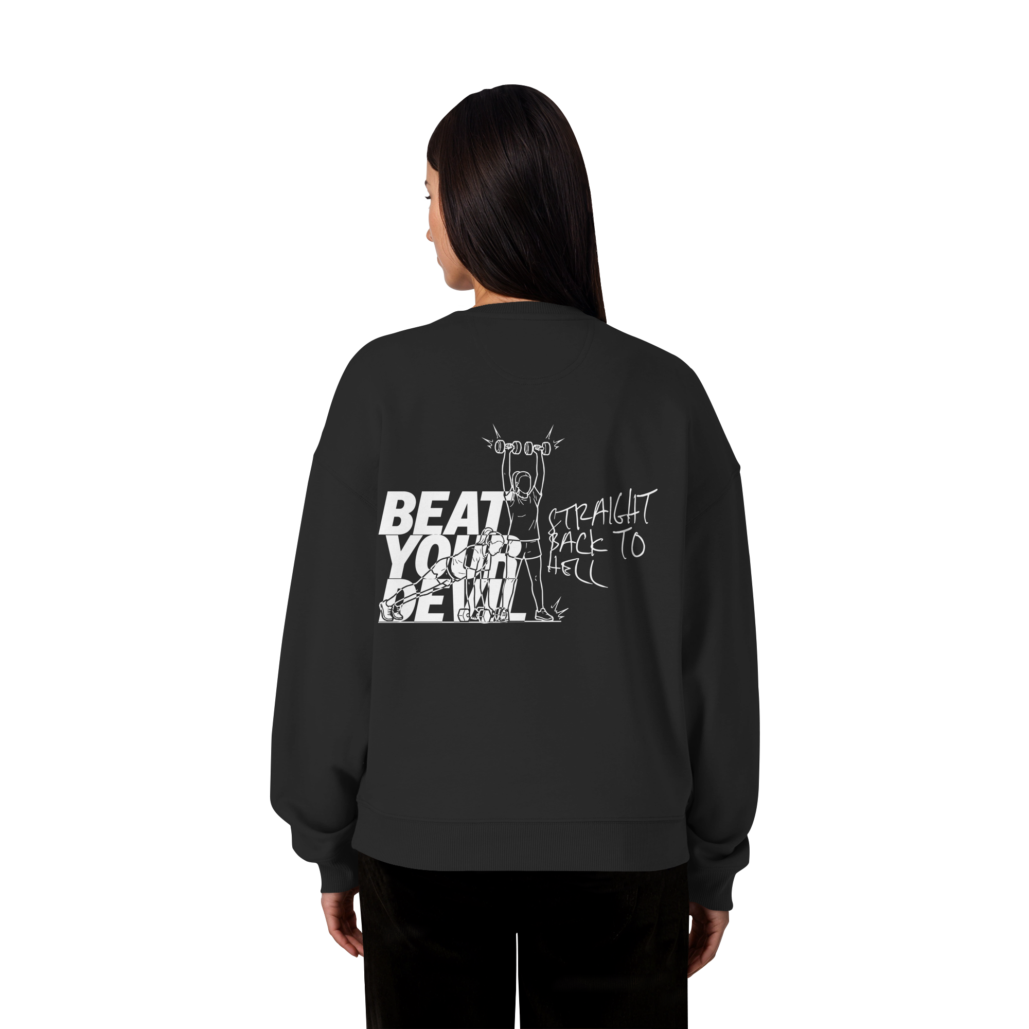 BEAT YOUR DEVIL – Pre-Season Edition - Organic Oversize Sweatshirt