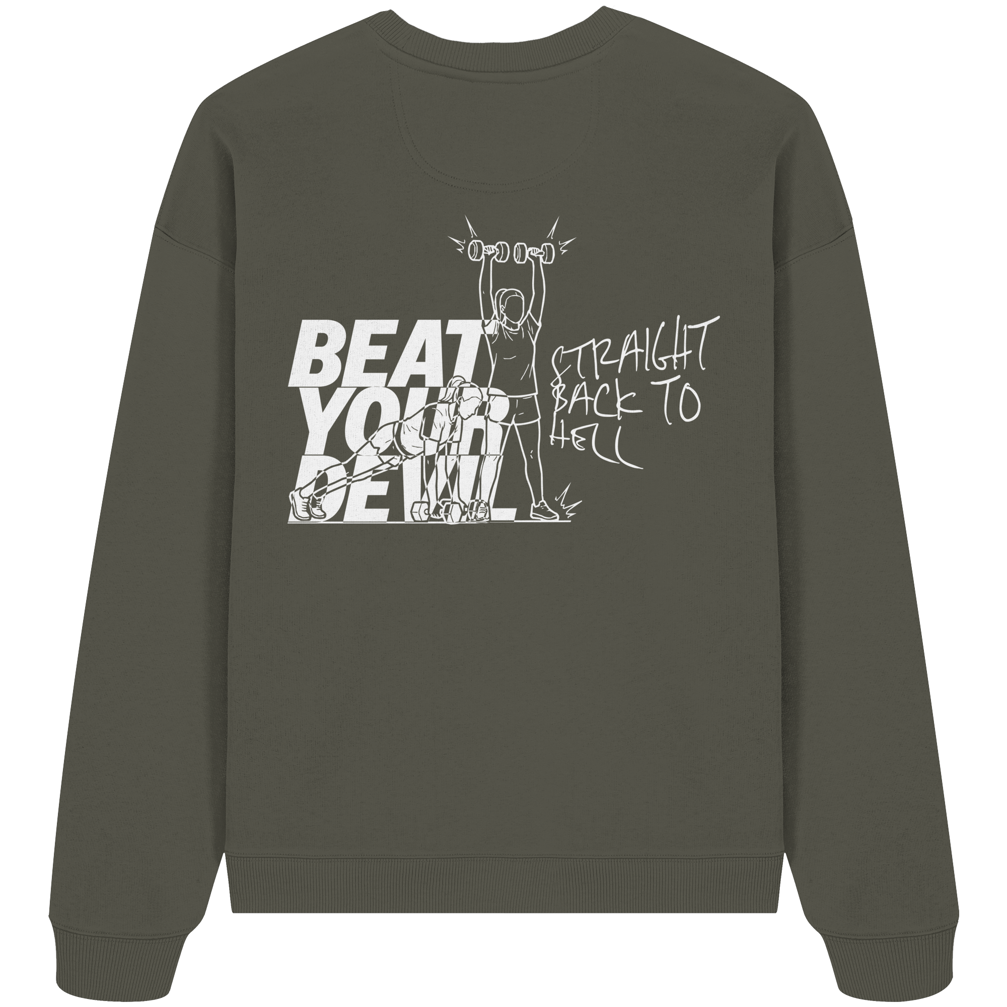BEAT YOUR DEVIL – Pre-Season Edition - Organic Oversize Sweatshirt
