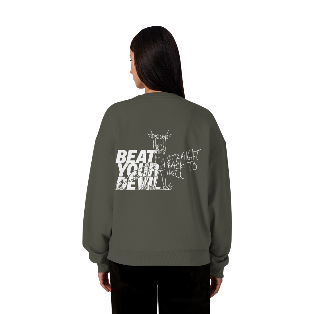 BEAT YOUR DEVIL – Pre-Season Edition - Organic Oversize Sweatshirt