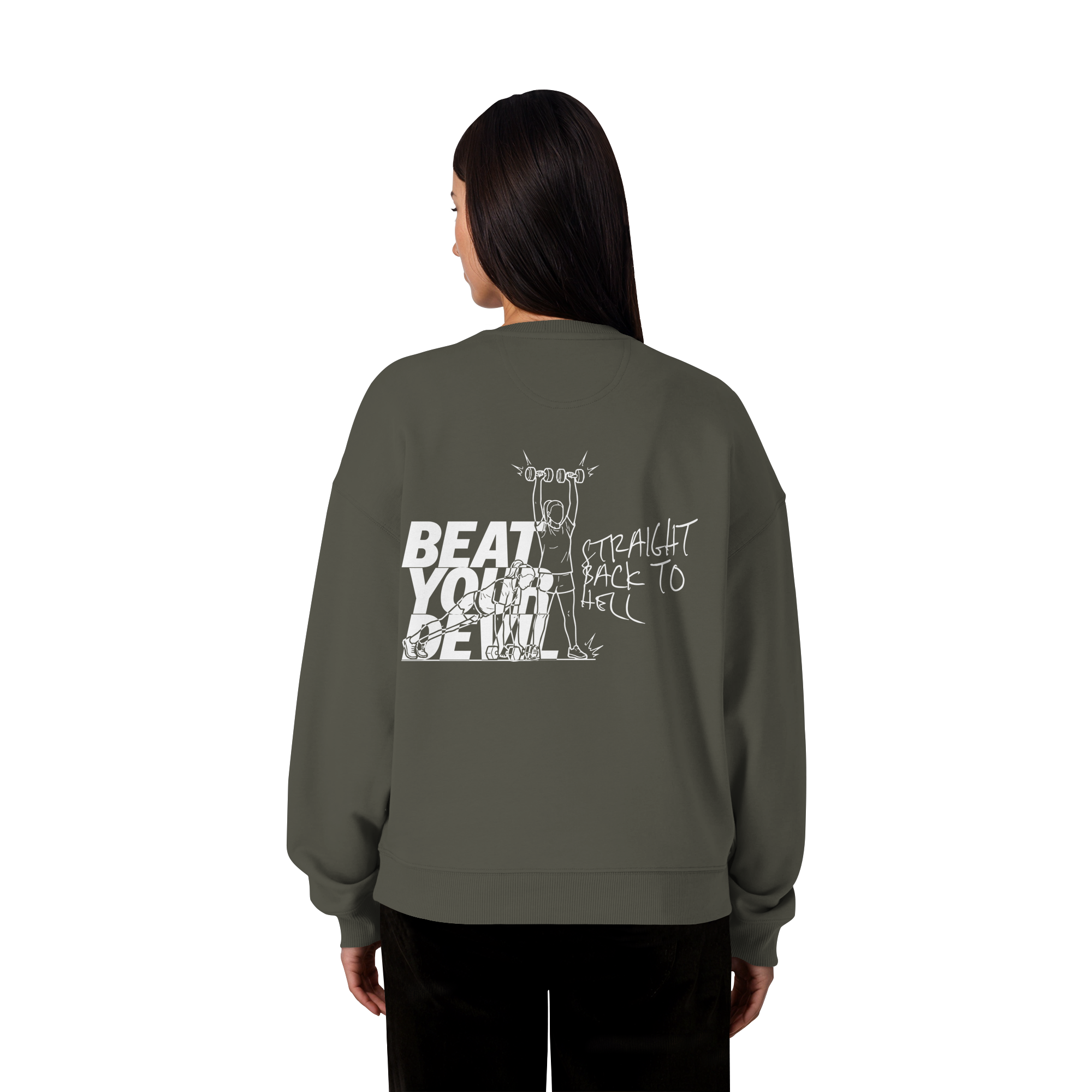 BEAT YOUR DEVIL – Pre-Season Edition - Organic Oversize Sweatshirt