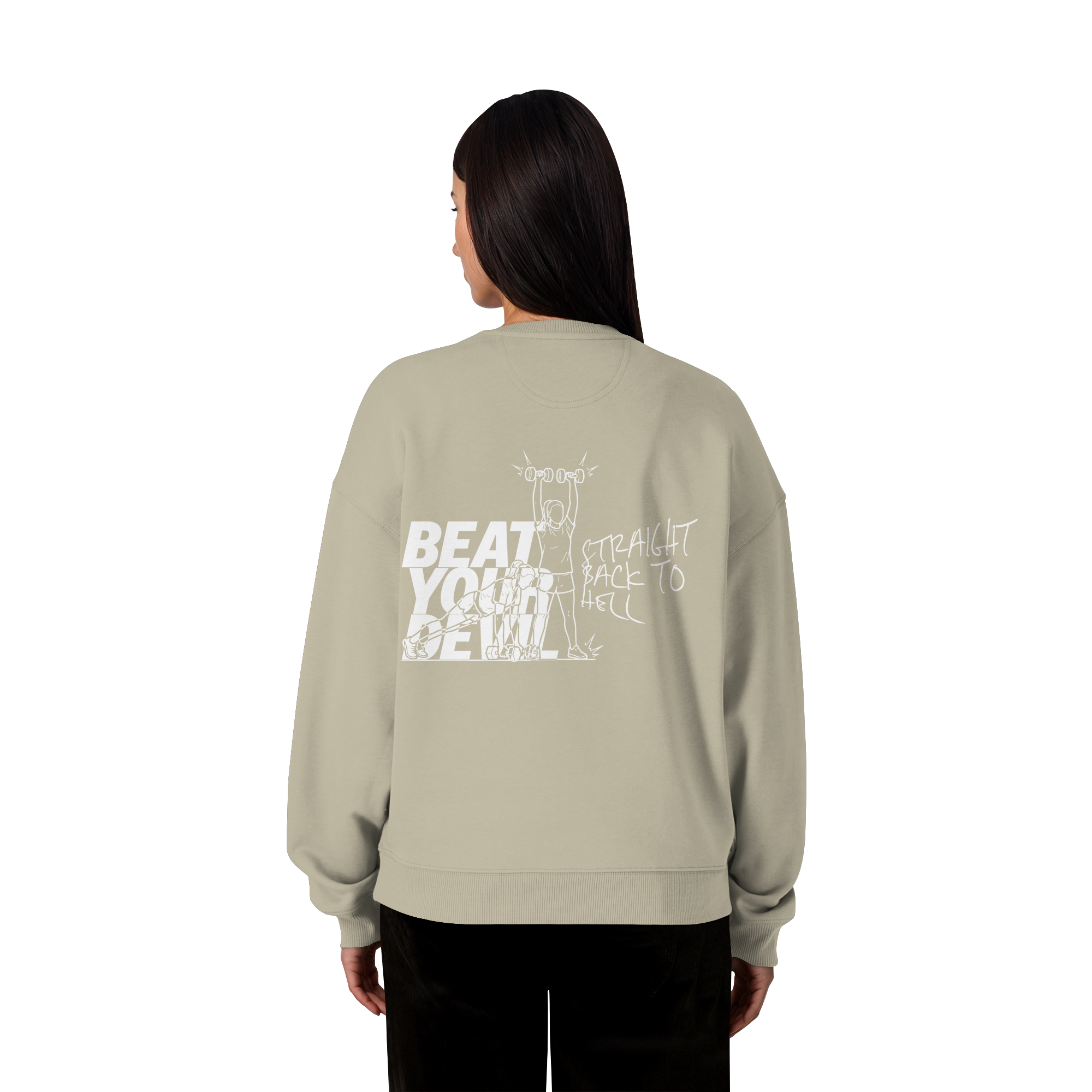 BEAT YOUR DEVIL – Pre-Season Edition - Organic Oversize Sweatshirt