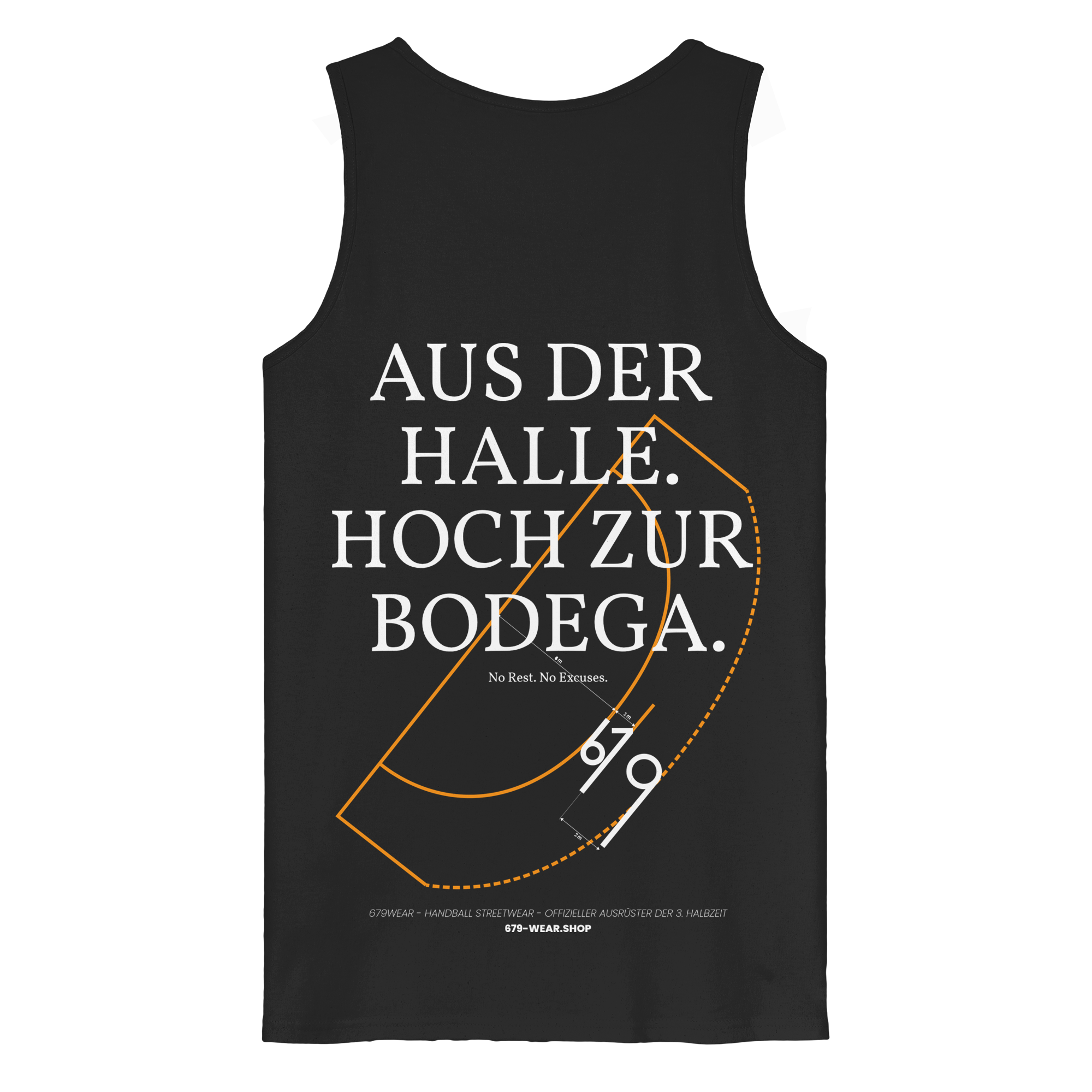 AUS DER HALLE. HOCH ZUR BODEGA. – Premium Organic Tank-Top