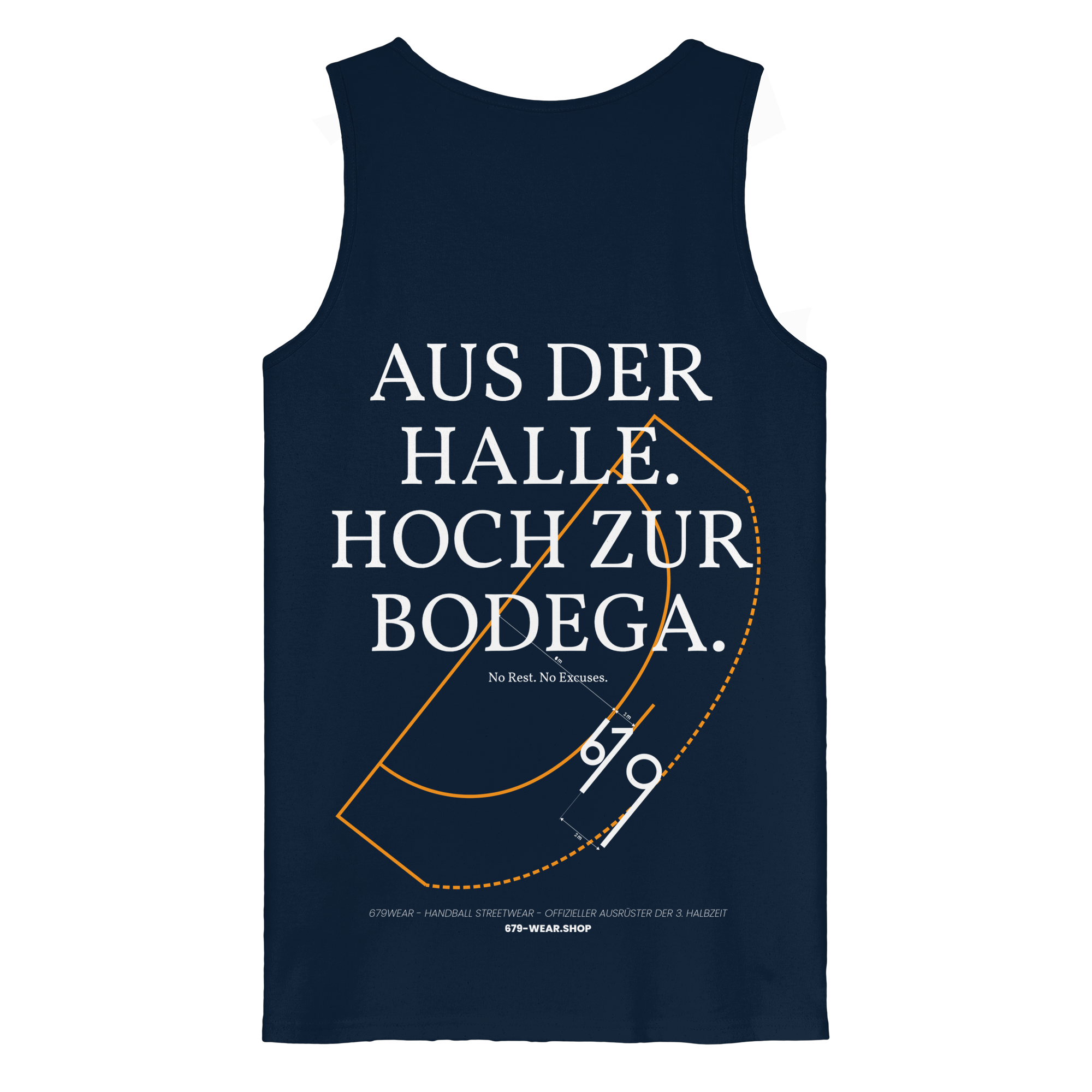 AUS DER HALLE. HOCH ZUR BODEGA. – Premium Organic Tank-Top