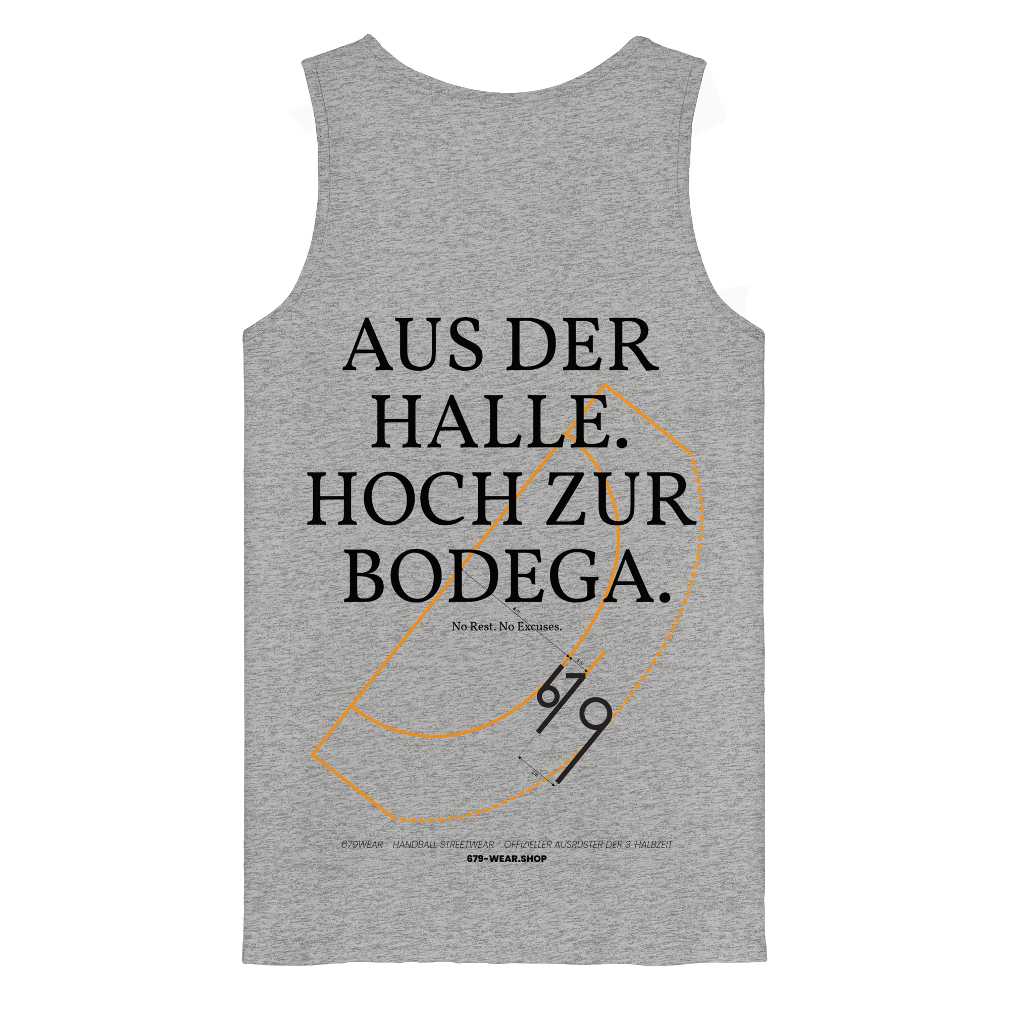 AUS DER HALLE. HOCH ZUR BODEGA. – Premium Organic Tank-Top