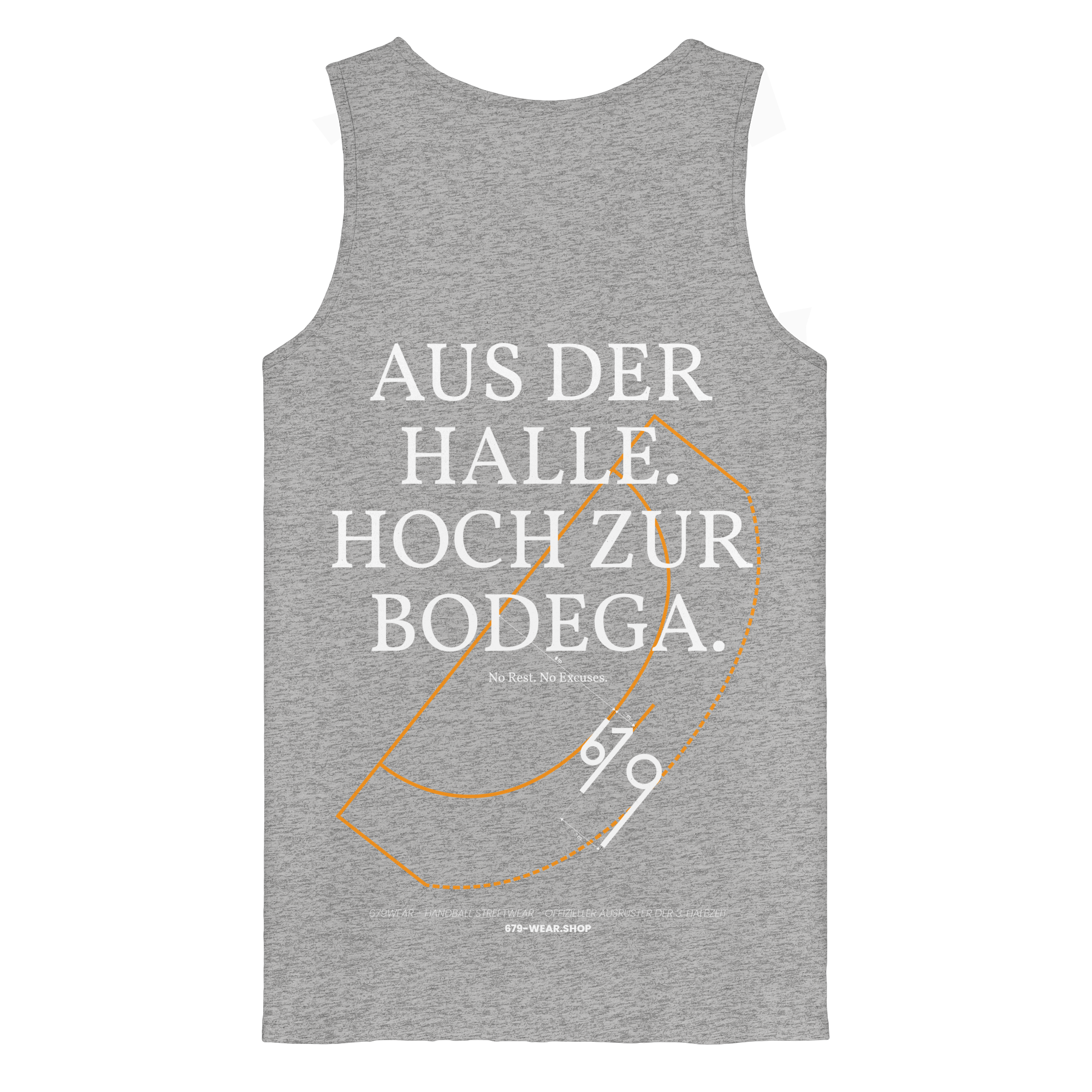 AUS DER HALLE. HOCH ZUR BODEGA. – Premium Organic Tank-Top
