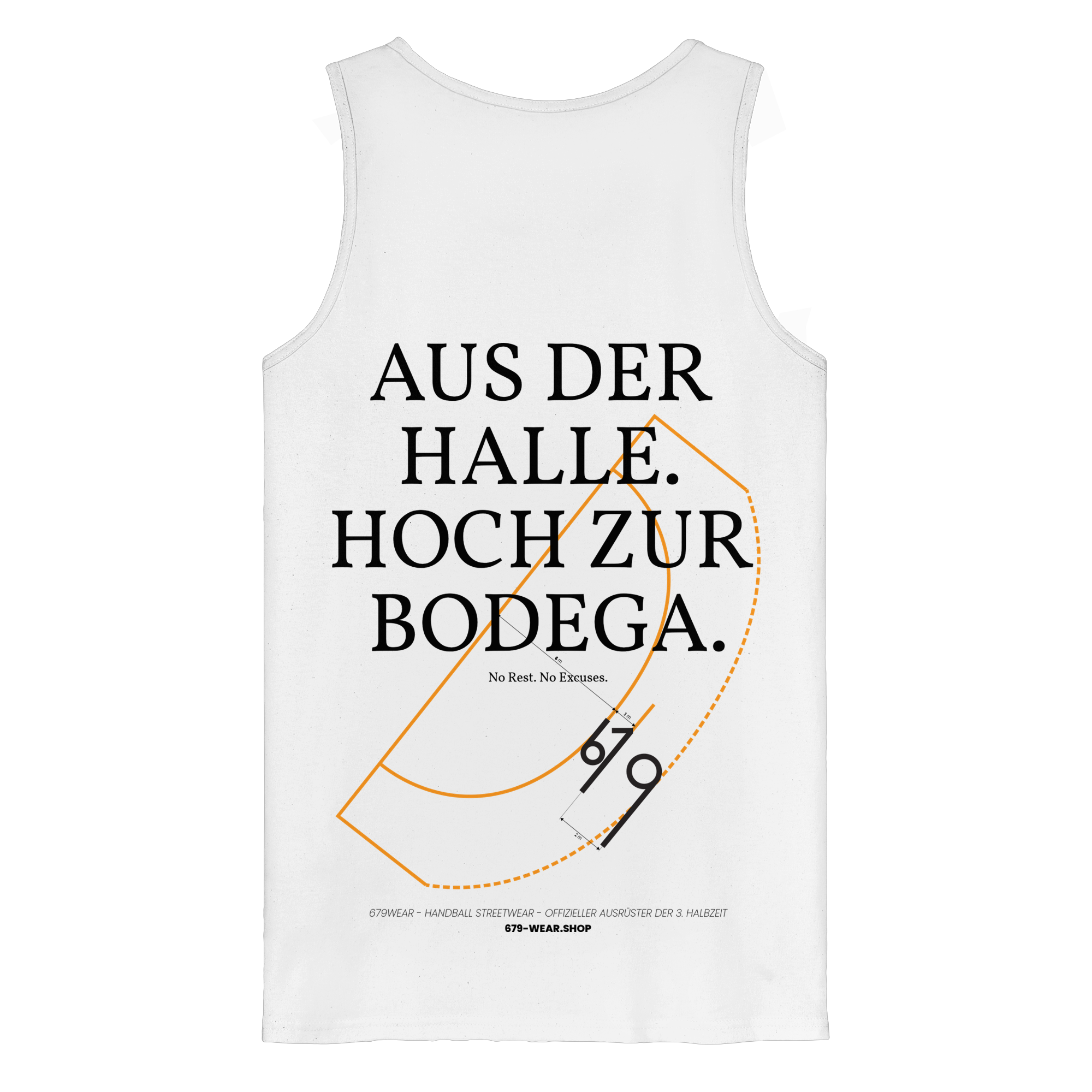 AUS DER HALLE. HOCH ZUR BODEGA. – Premium Organic Tank-Top