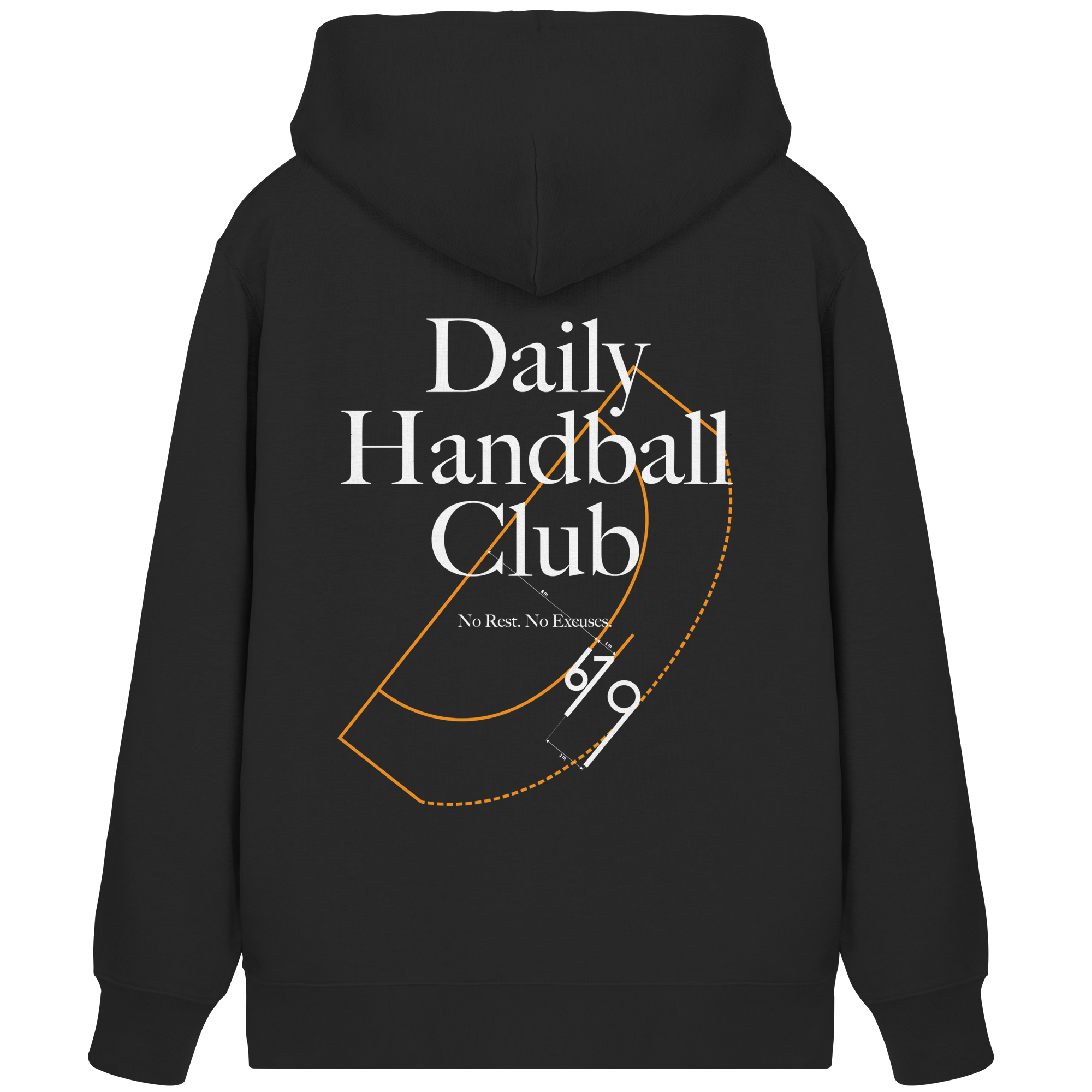 Daily Handball Club - No Rest. No Excuses. - Organic Zipper