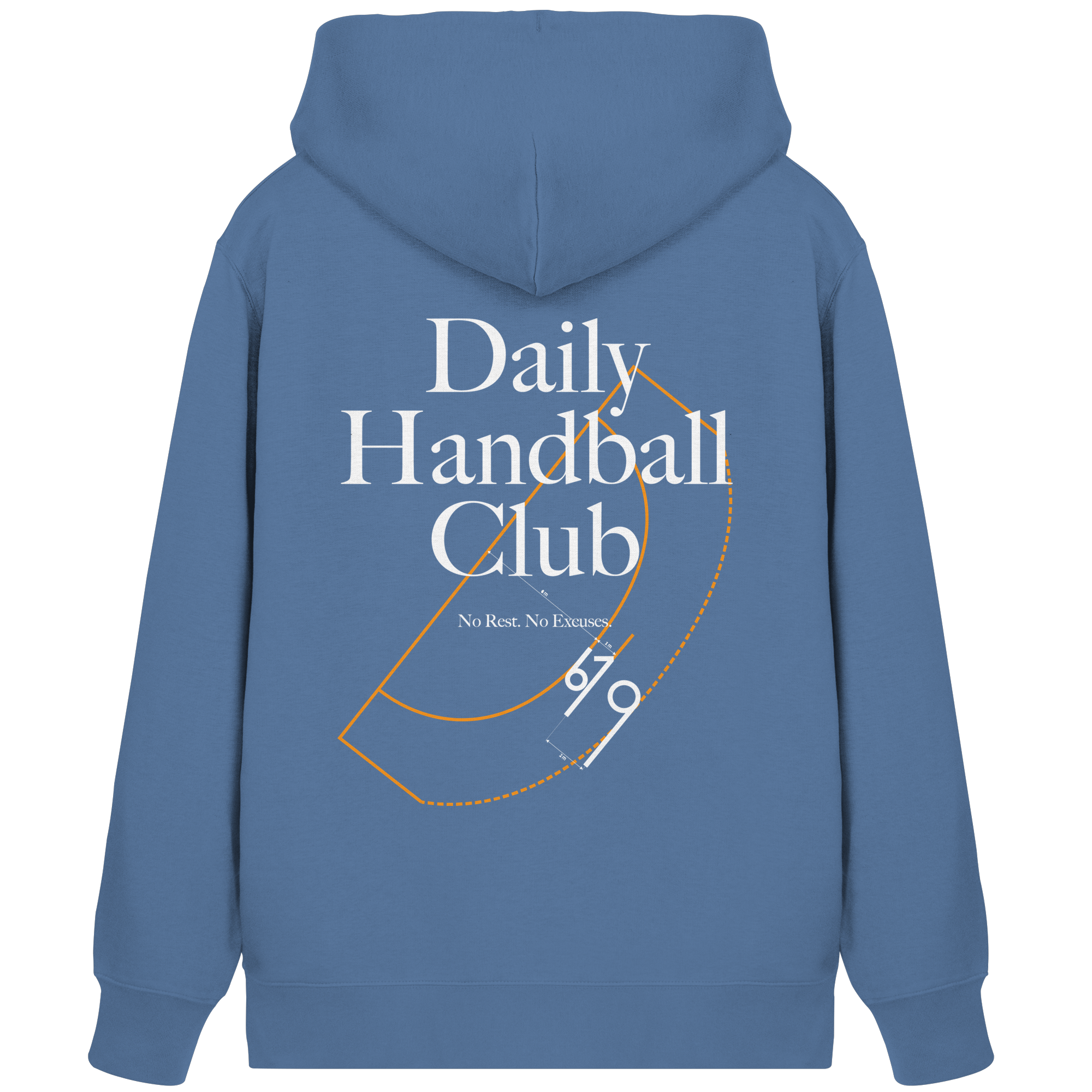 Daily Handball Club - No Rest. No Excuses. - Organic Zipper